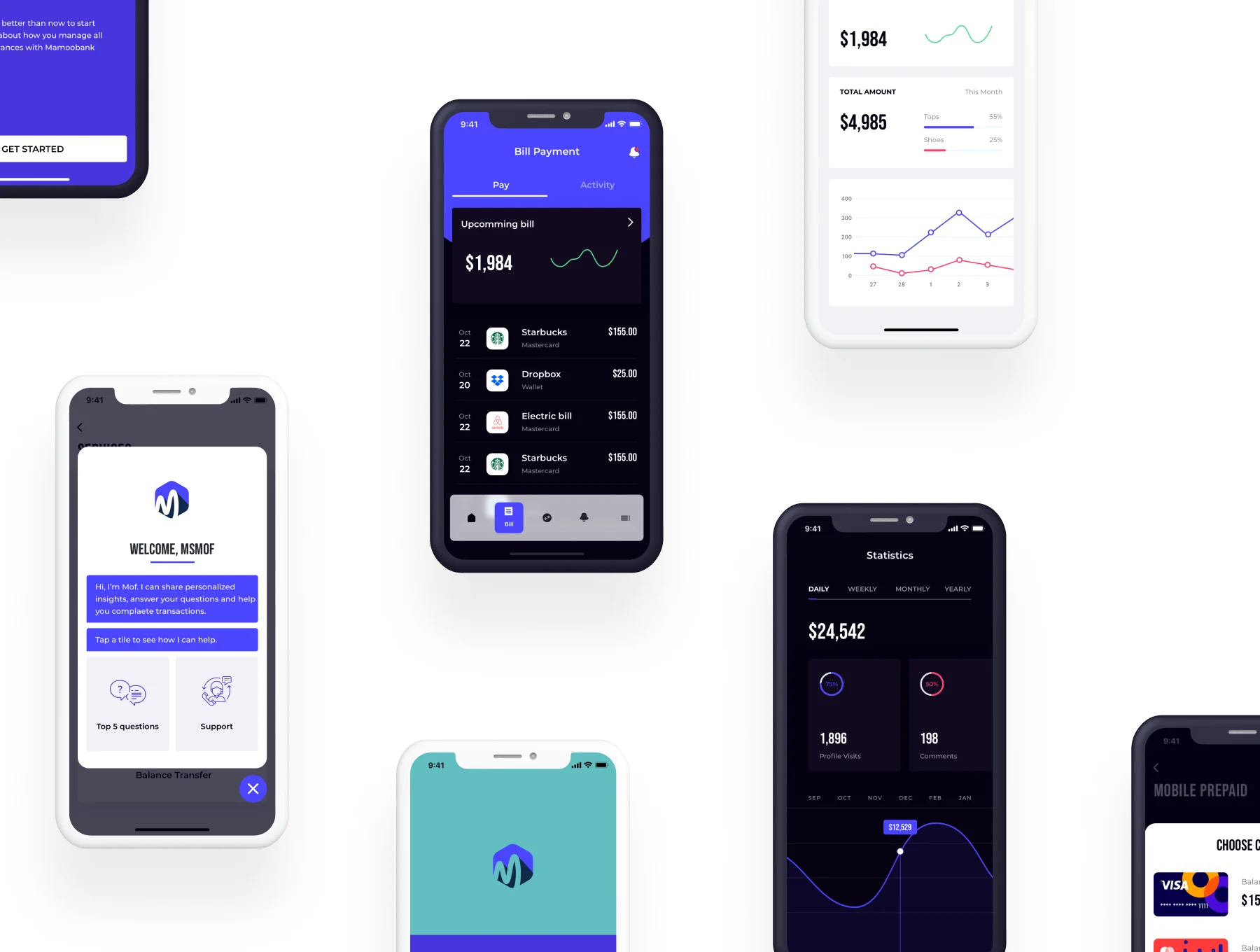 Mamoobank - Light mode & Dark mode 5