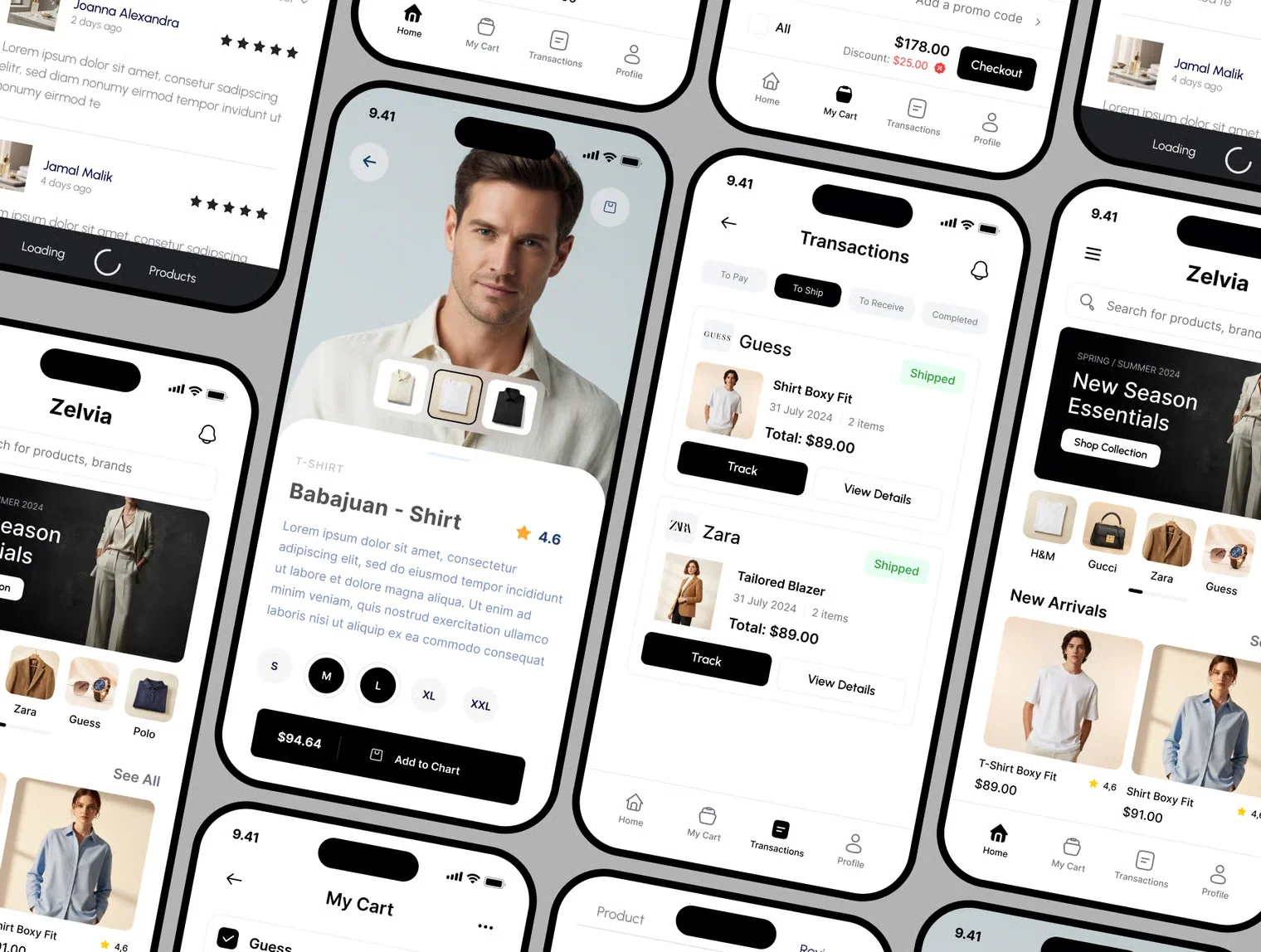 Man Fashion – E-commerce Mobile App UI Kit 3