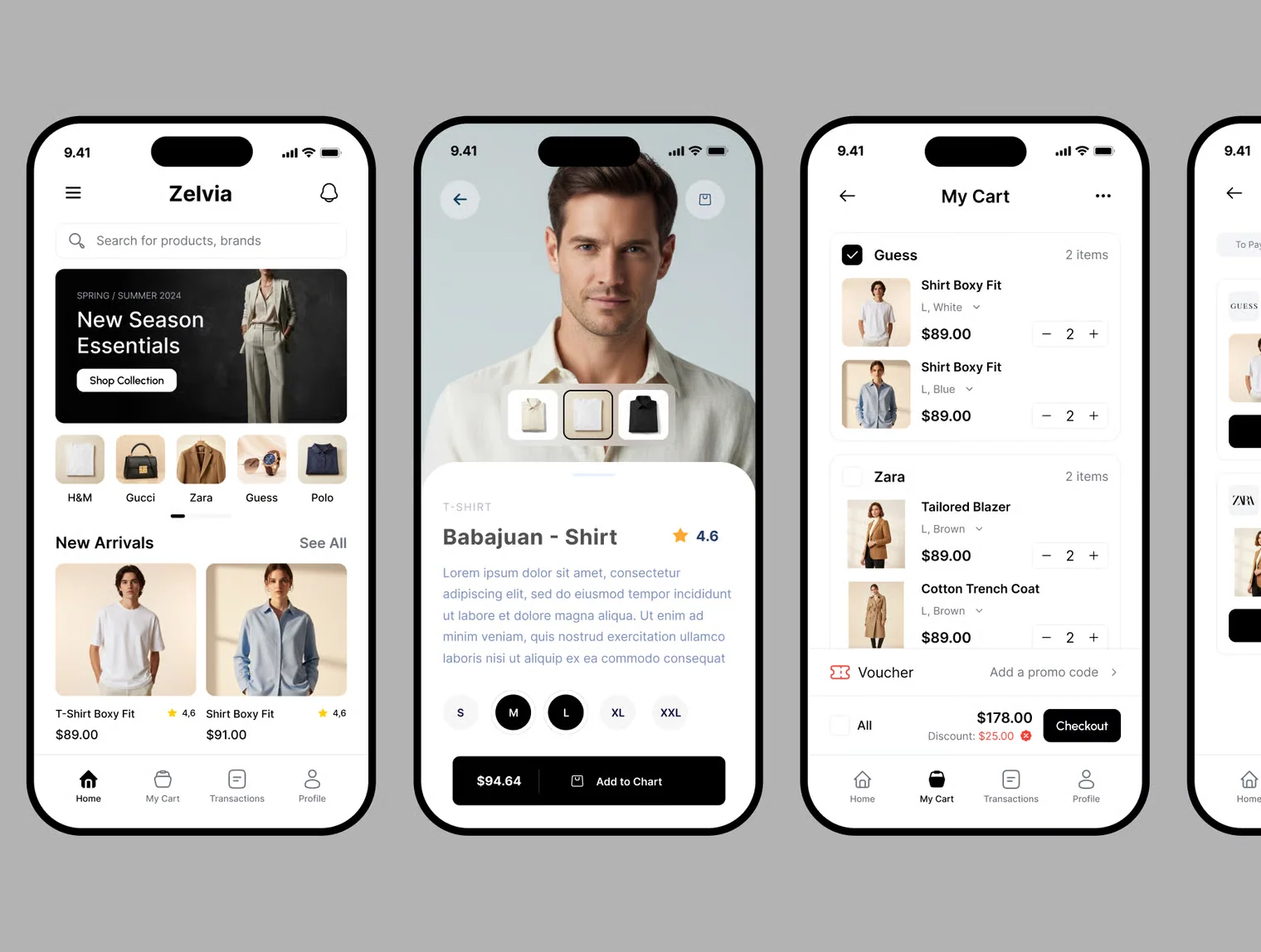 Man Fashion – E-commerce Mobile App UI Kit 5
