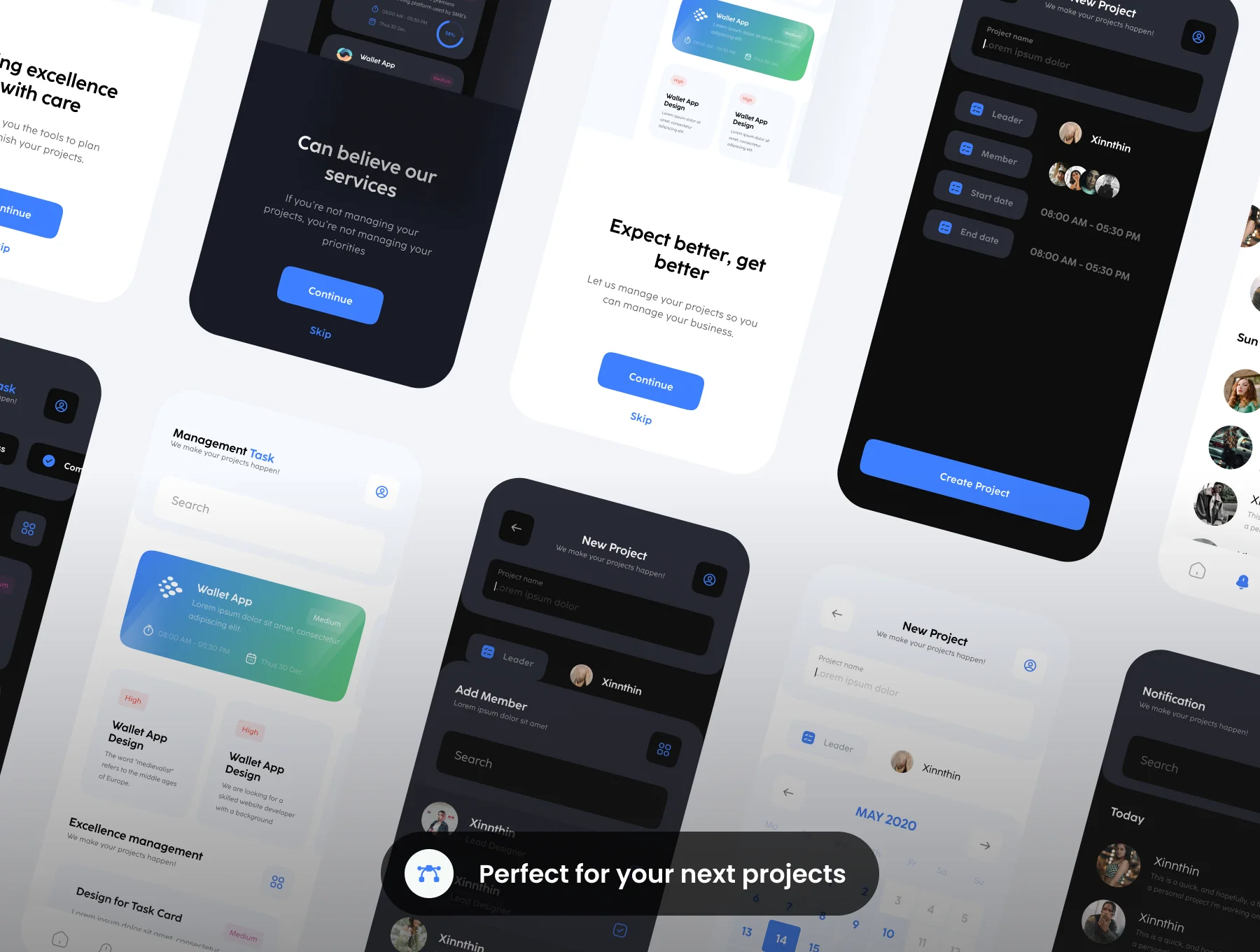 Management Task Mobile Apps UI KIT 5