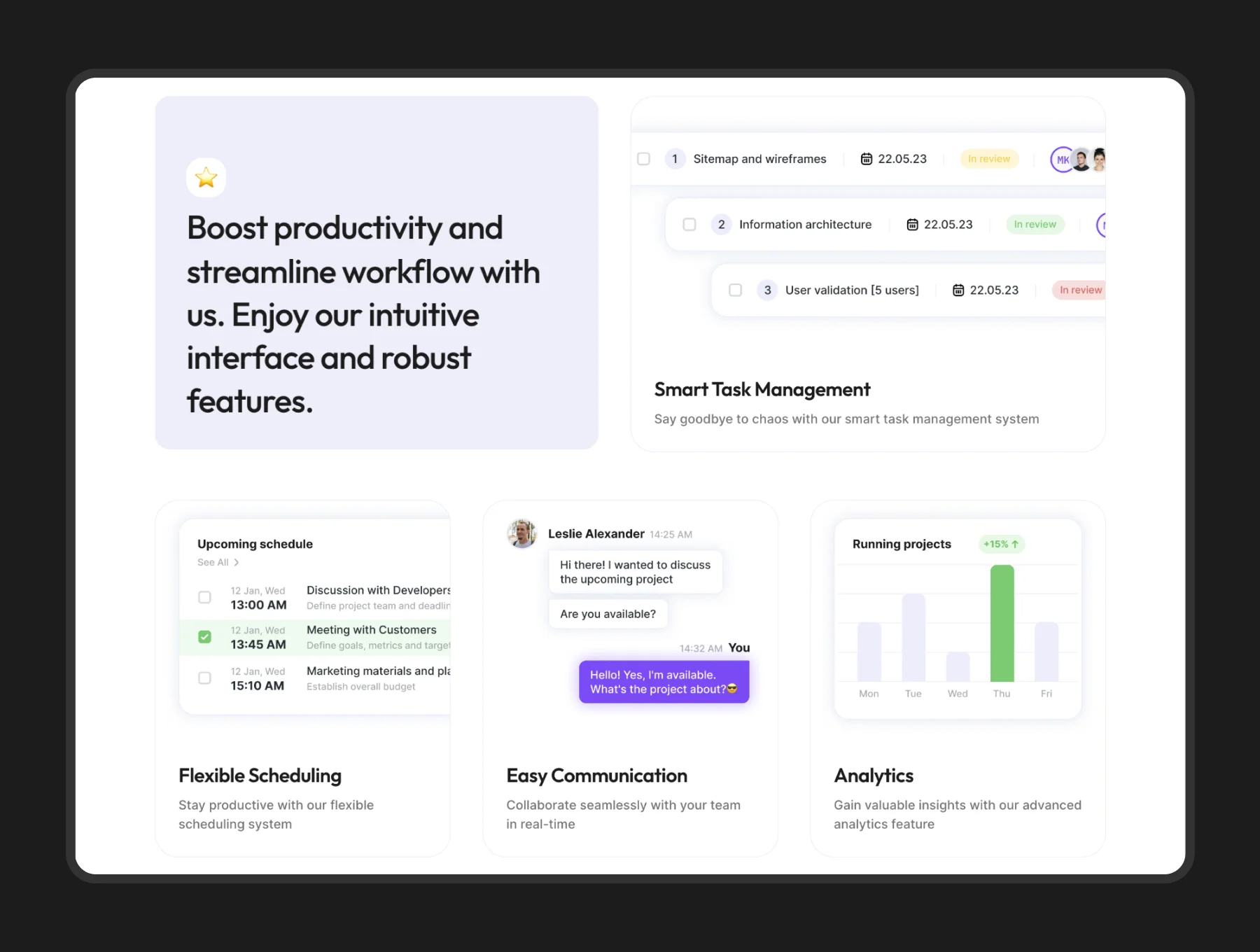 ManageWise — SaaS Product Landing Page 2