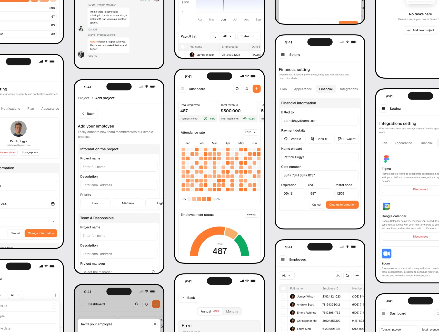 Manatzy – HR Management Dashboard UI Kit 7