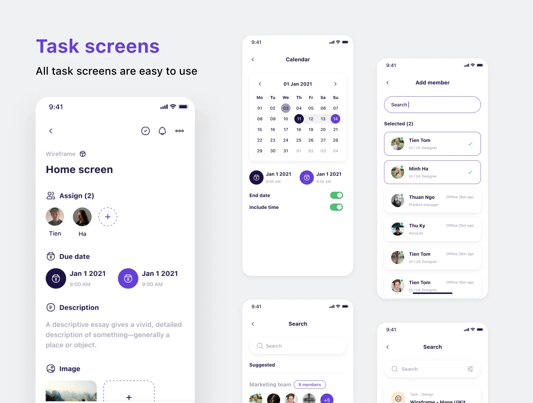 Mane Management UI Kit 6