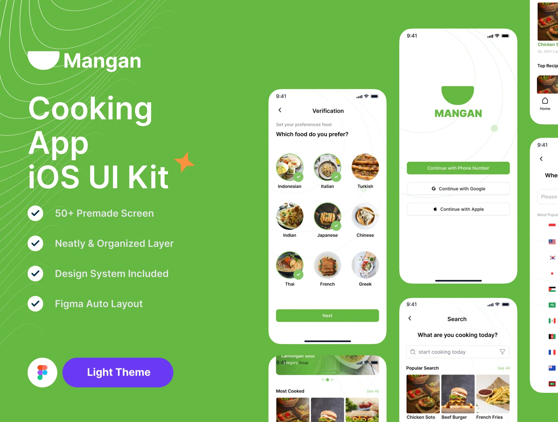 Mangan - Recipes & Cooking Mobile App UI Kit