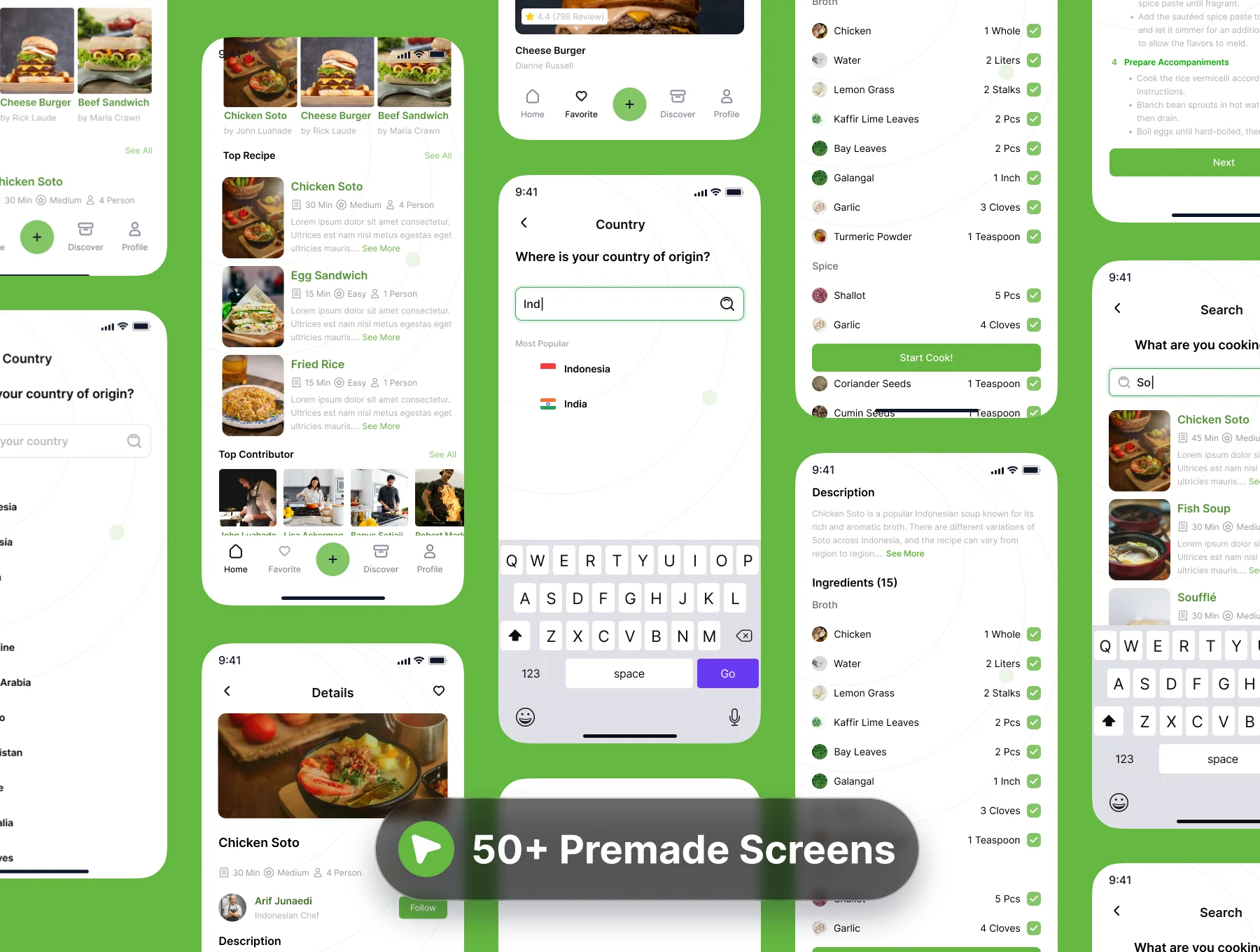 Mangan - Recipes & Cooking Mobile App UI Kit 6