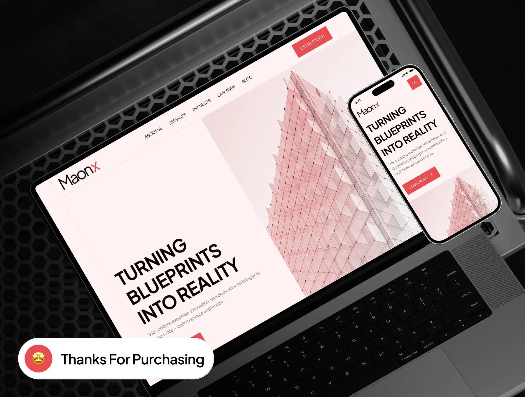 Manox - Construction Company Website UI Kit 10