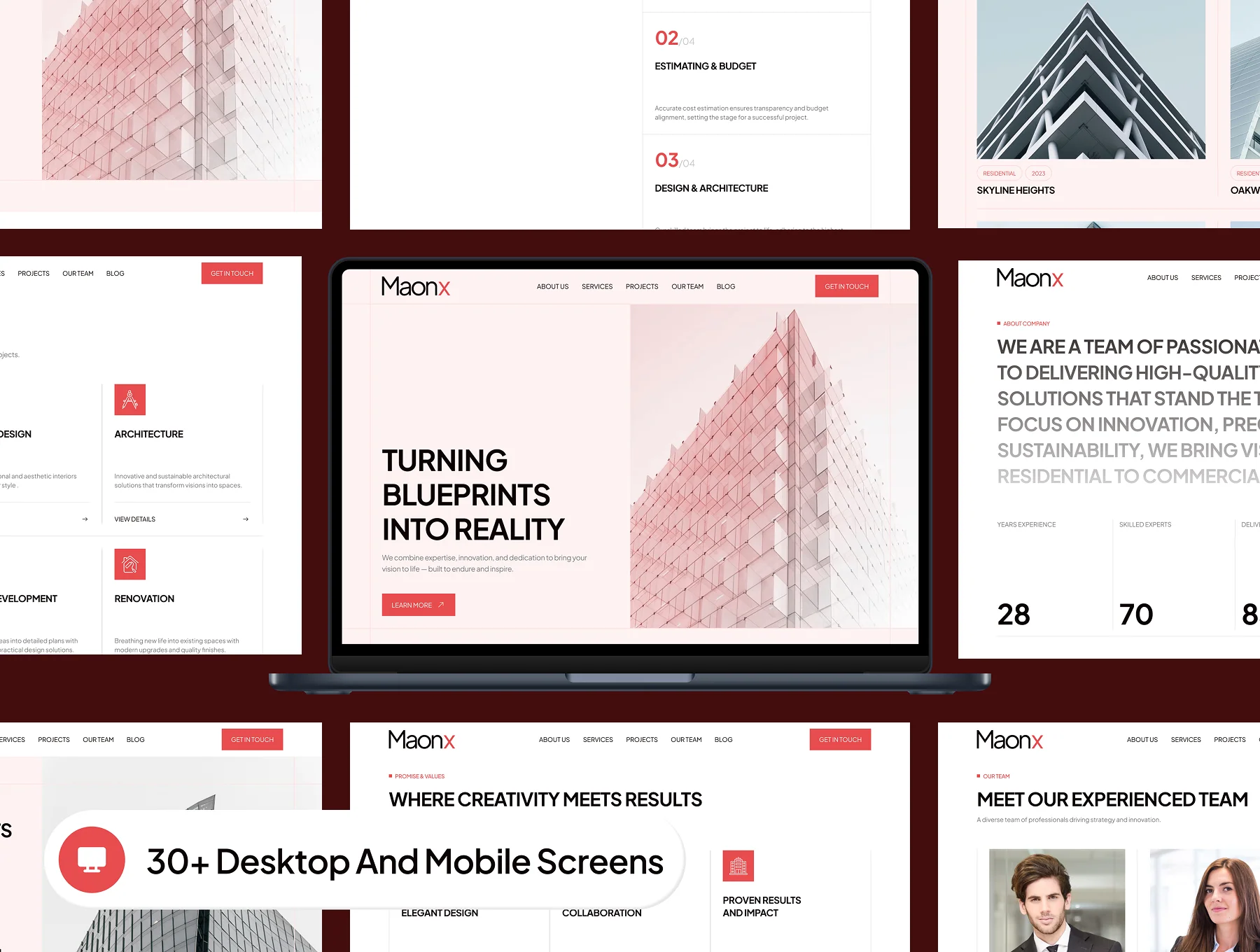 Manox - Construction Company Website UI Kit 3