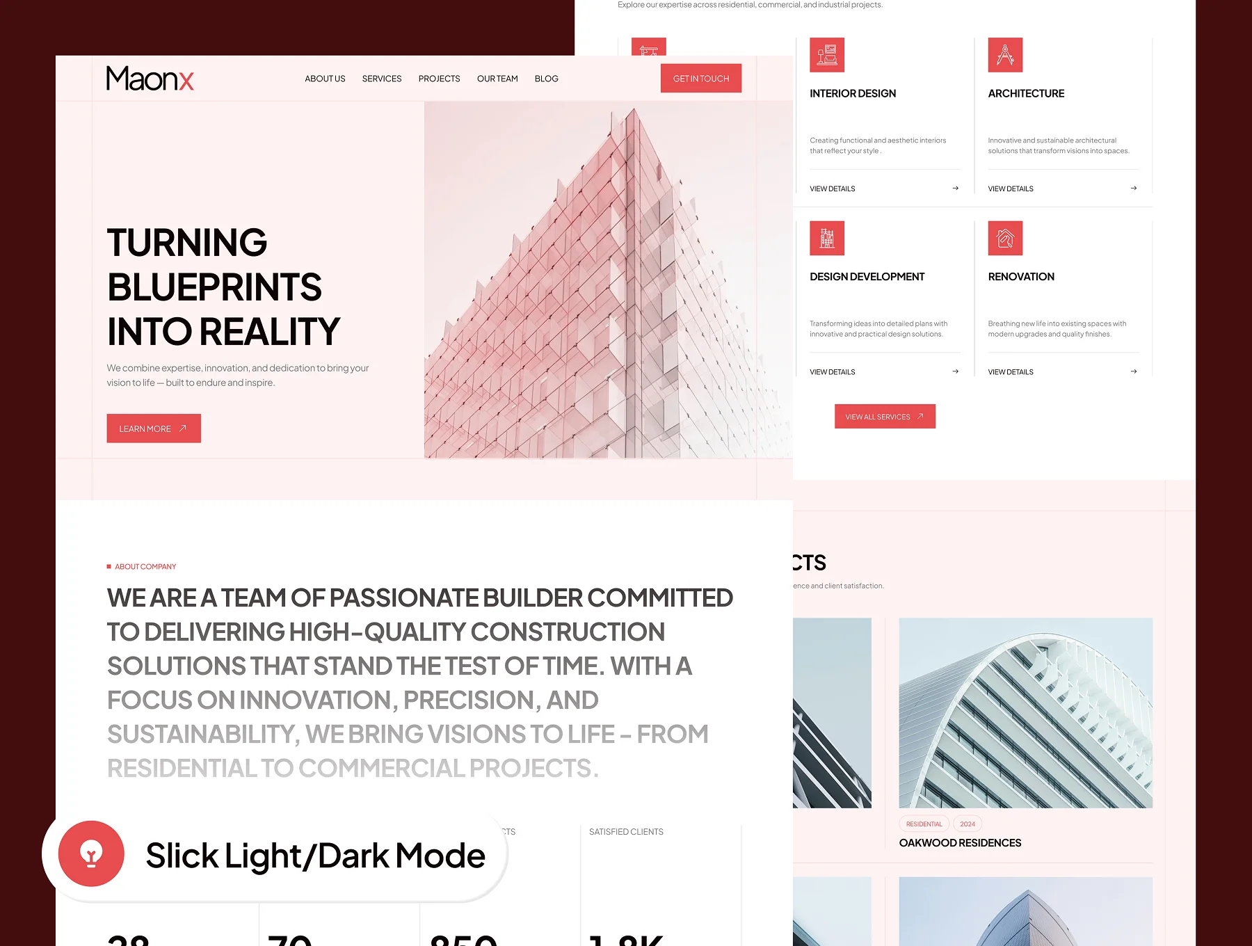 Manox - Construction Company Website UI Kit 4