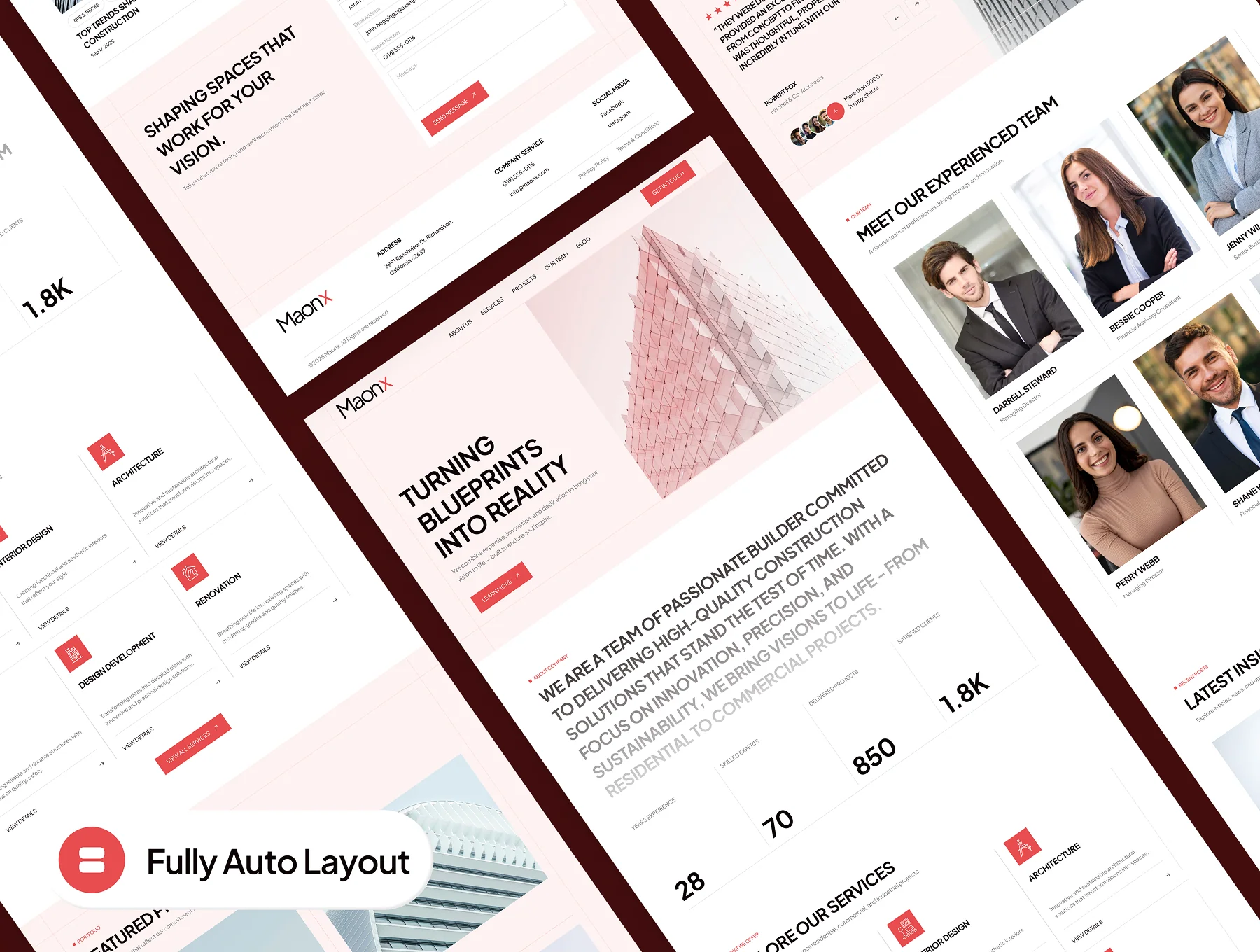 Manox - Construction Company Website UI Kit 6