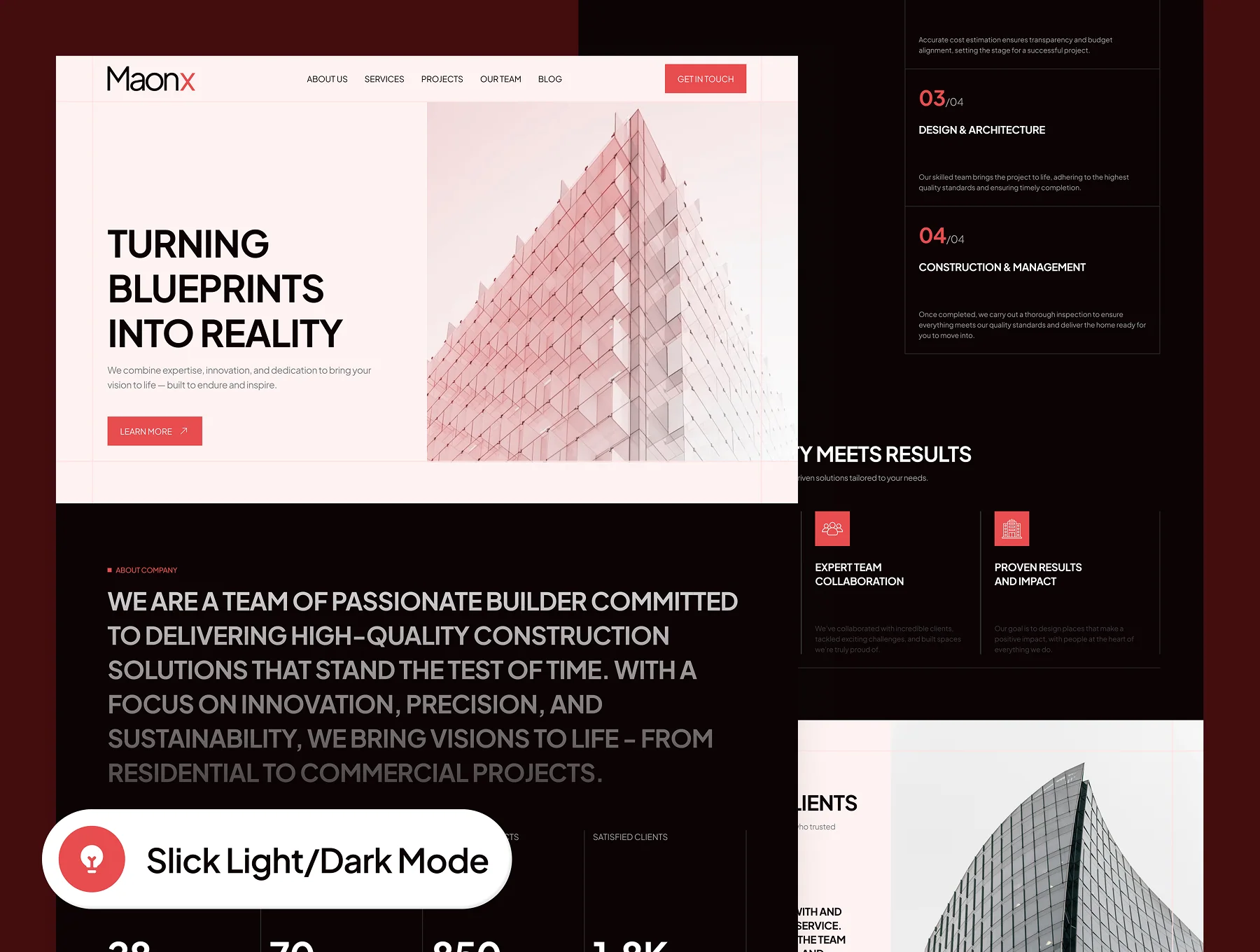Manox - Construction Company Website UI Kit 8