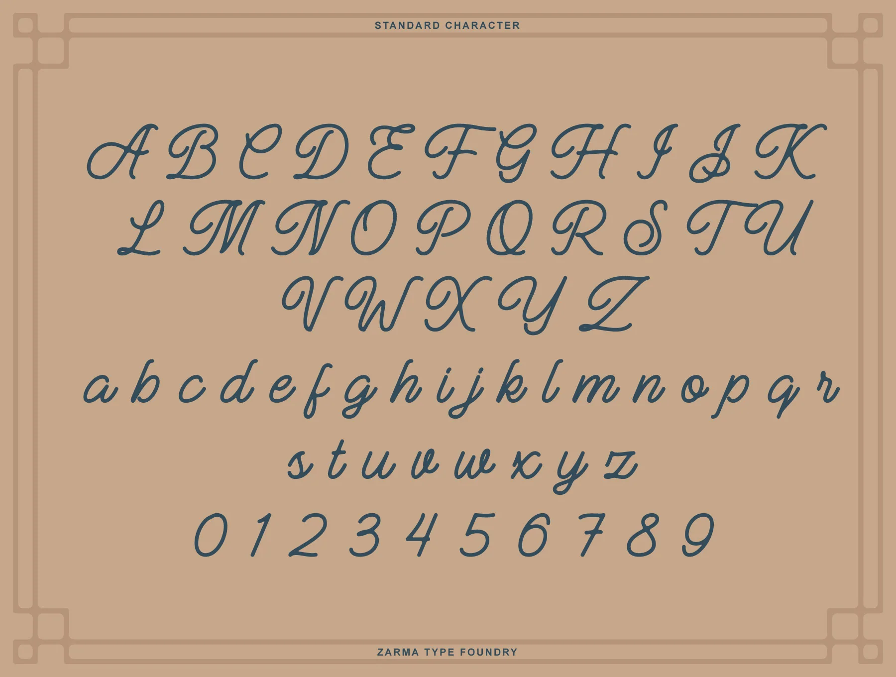 Manteman - Monoline Script Font 4