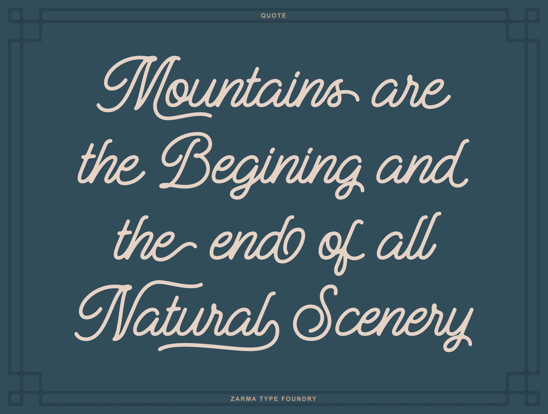 Manteman - Monoline Script Font 7