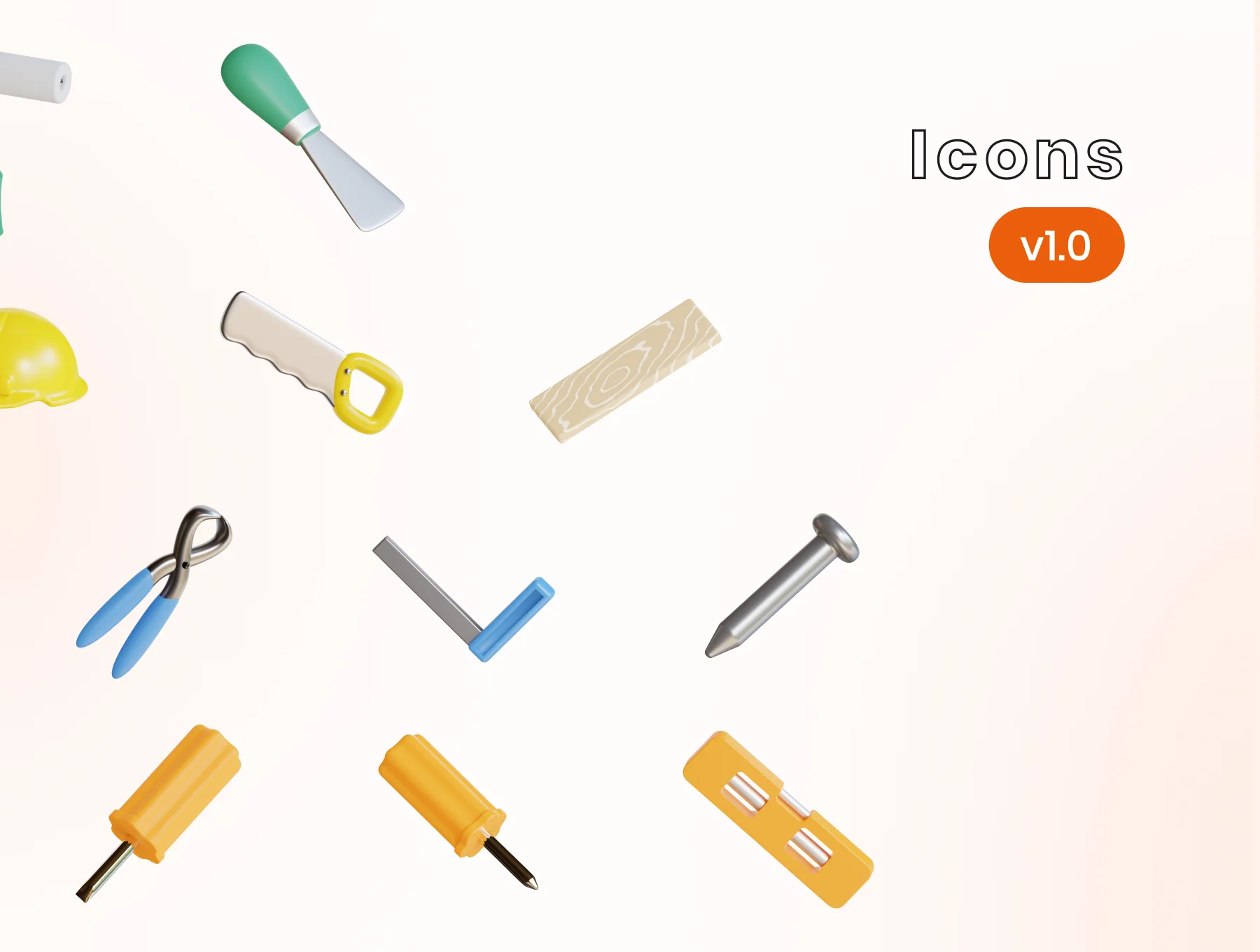Mantools - Construction Tools 3D Icons 8
