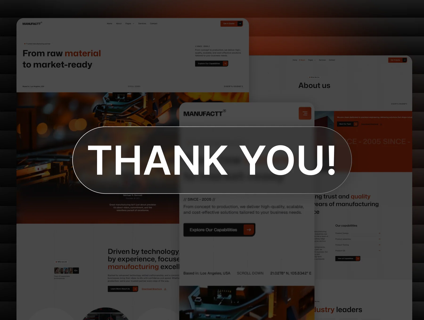 Manufactt - Manufacturing Services Website TailwindCSS 4 HTML & Figma Template 4