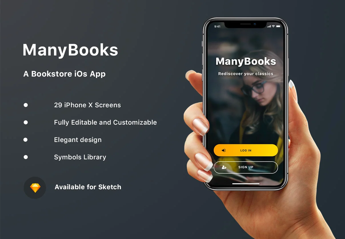 ManyBooks iOs UI Kit