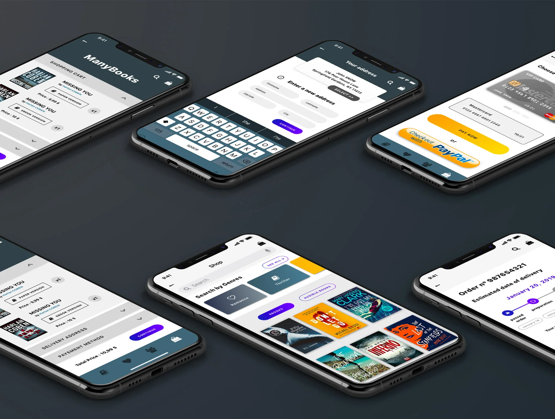 ManyBooks iOs UI Kit 3