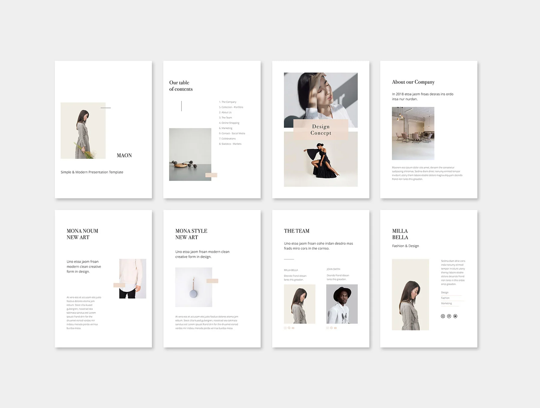 MAON - Vertical Keynote Template