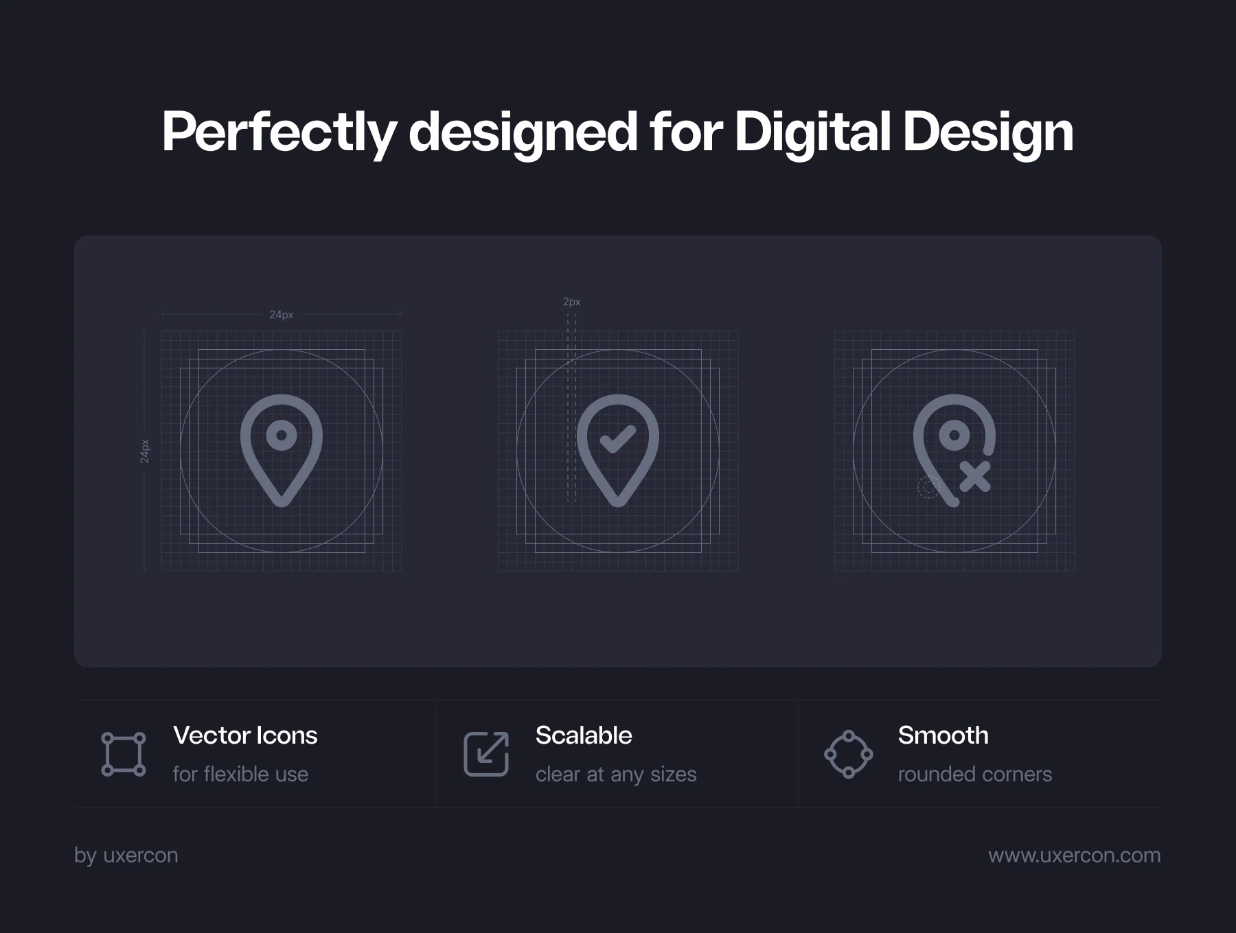 Map & Navigation - Uxercon Icon Pack 3