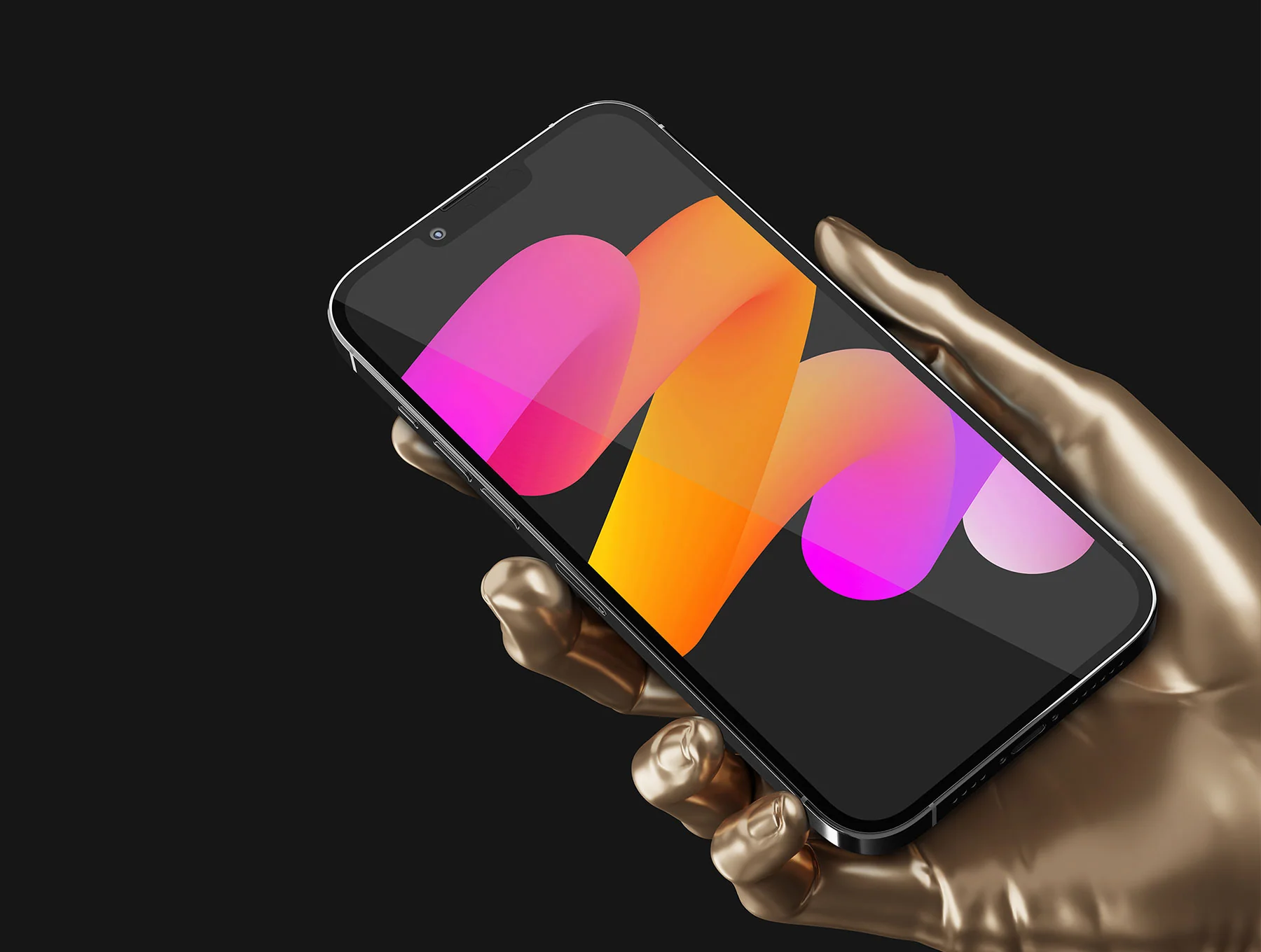Marble Hand with iPhone 13 Pro 4