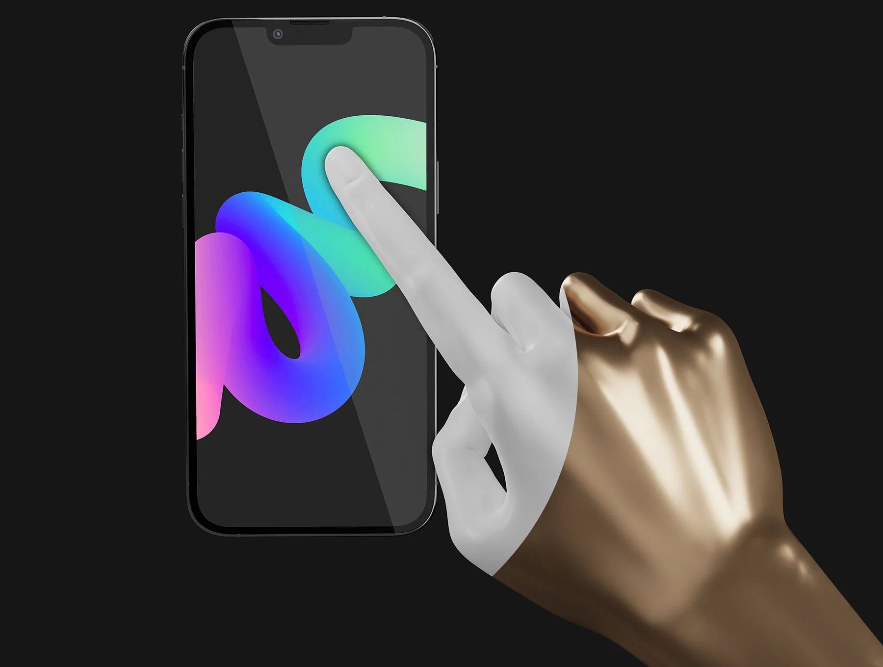 Marble Hand with iPhone 13 Pro 5