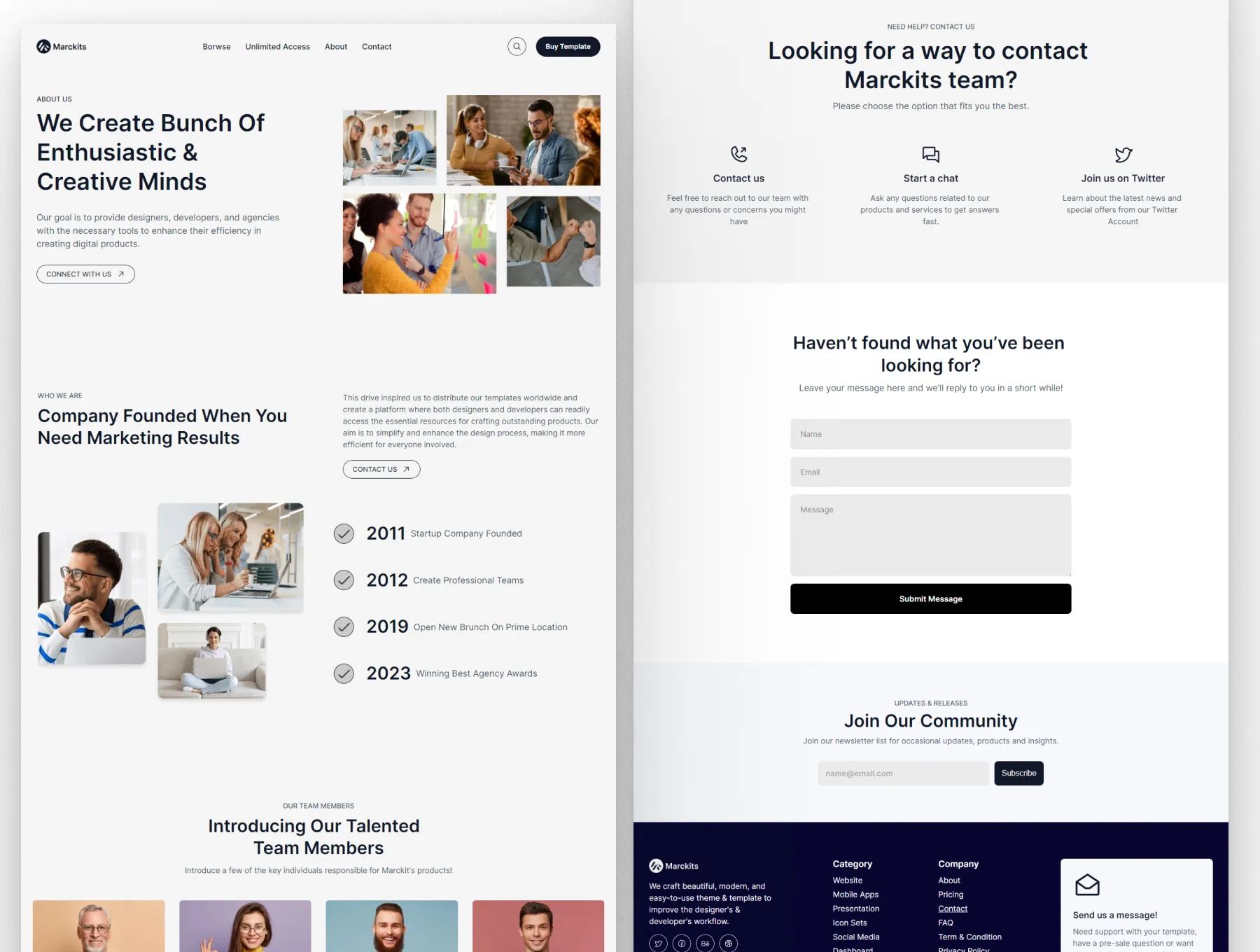 Marckits - Framer Template for Easy Download Digital Products 2