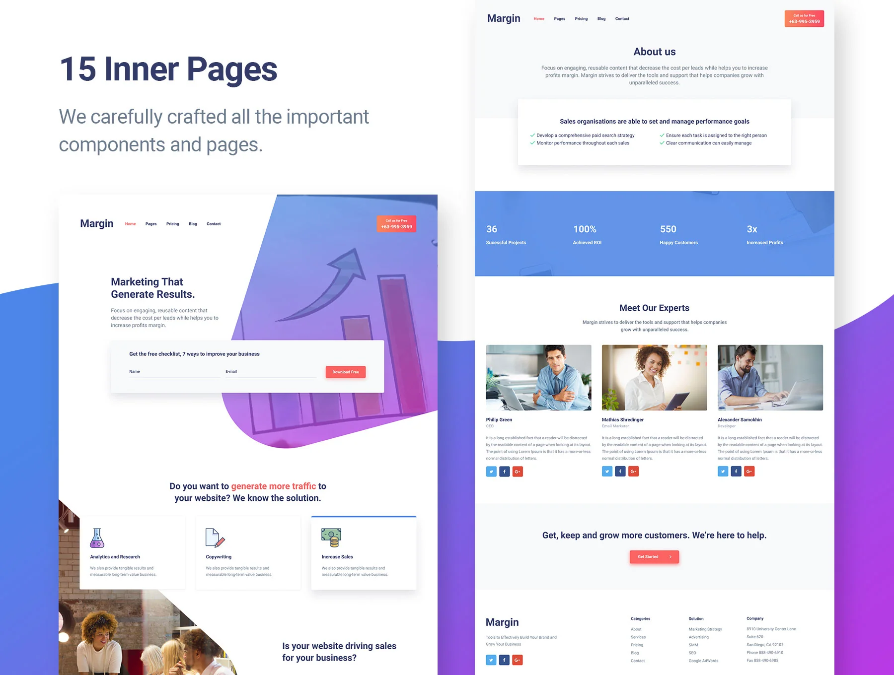 Margin - Marketing & SEO Digital Agency HTML Template 2