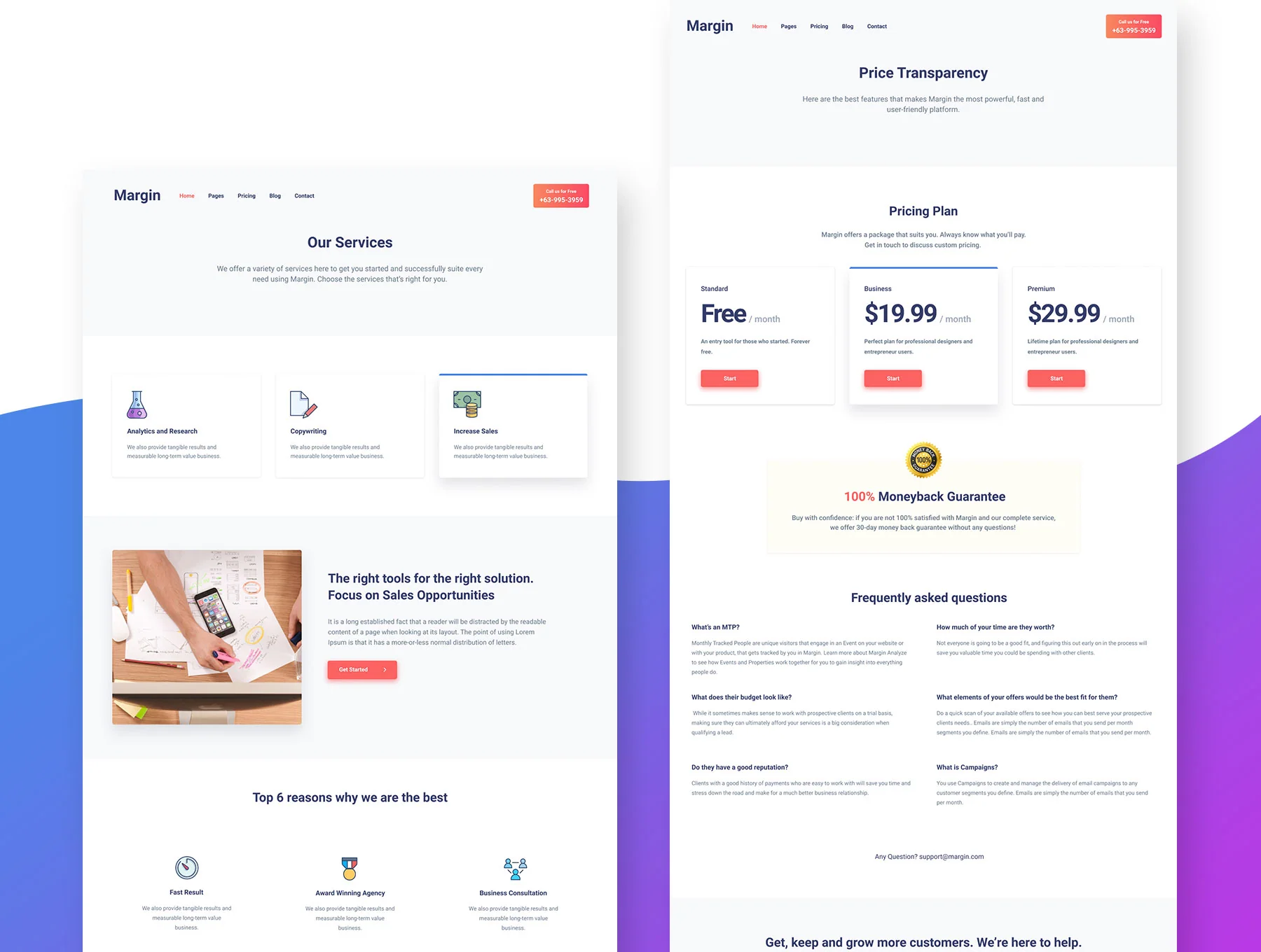 Margin - Marketing & SEO Digital Agency HTML Template 3
