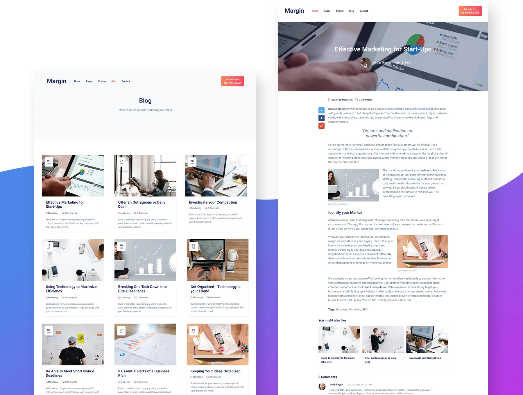 Margin - Marketing & SEO Digital Agency HTML Template 4