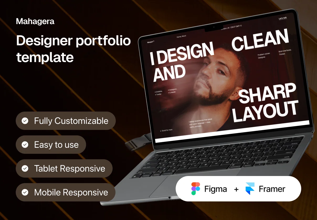 Margon - Designer Portfolio Website Design Template