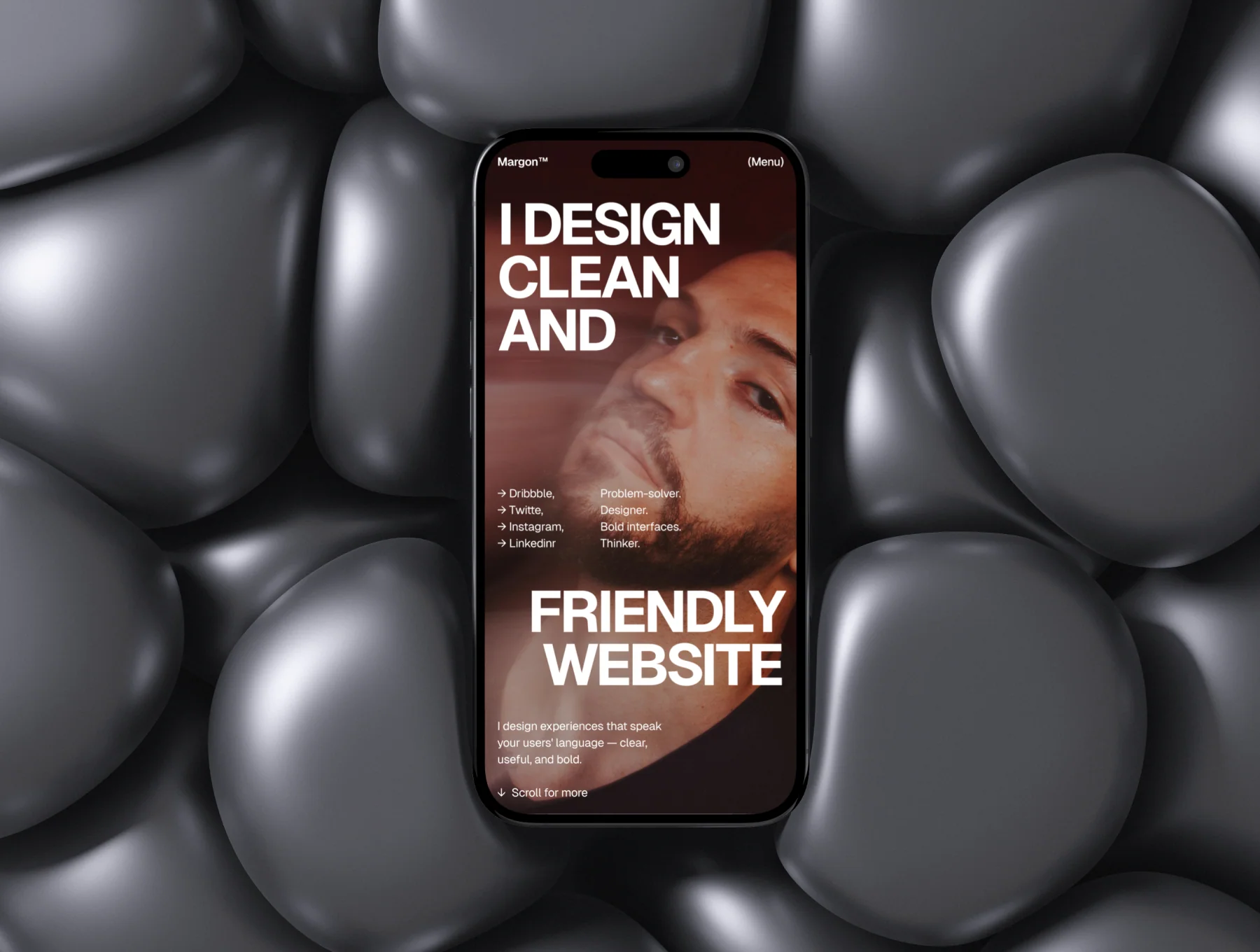 Margon - Designer Portfolio Website Design Template 8
