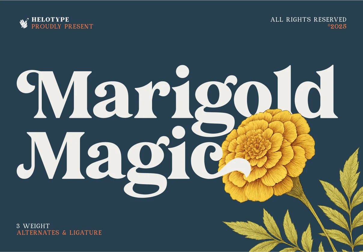 Marigold Magic - Vintage Serif Font