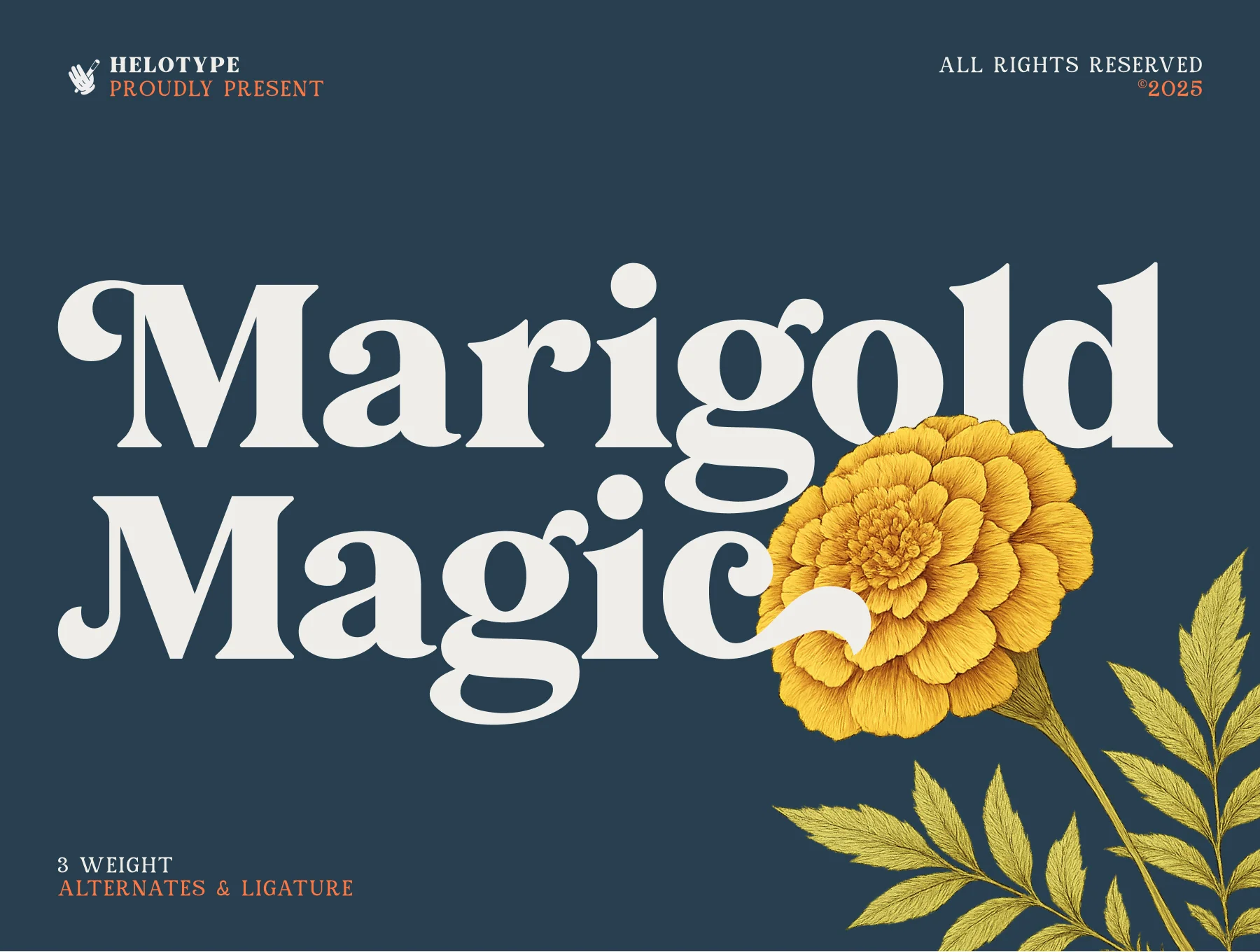 Marigold Magic - Vintage Serif Font