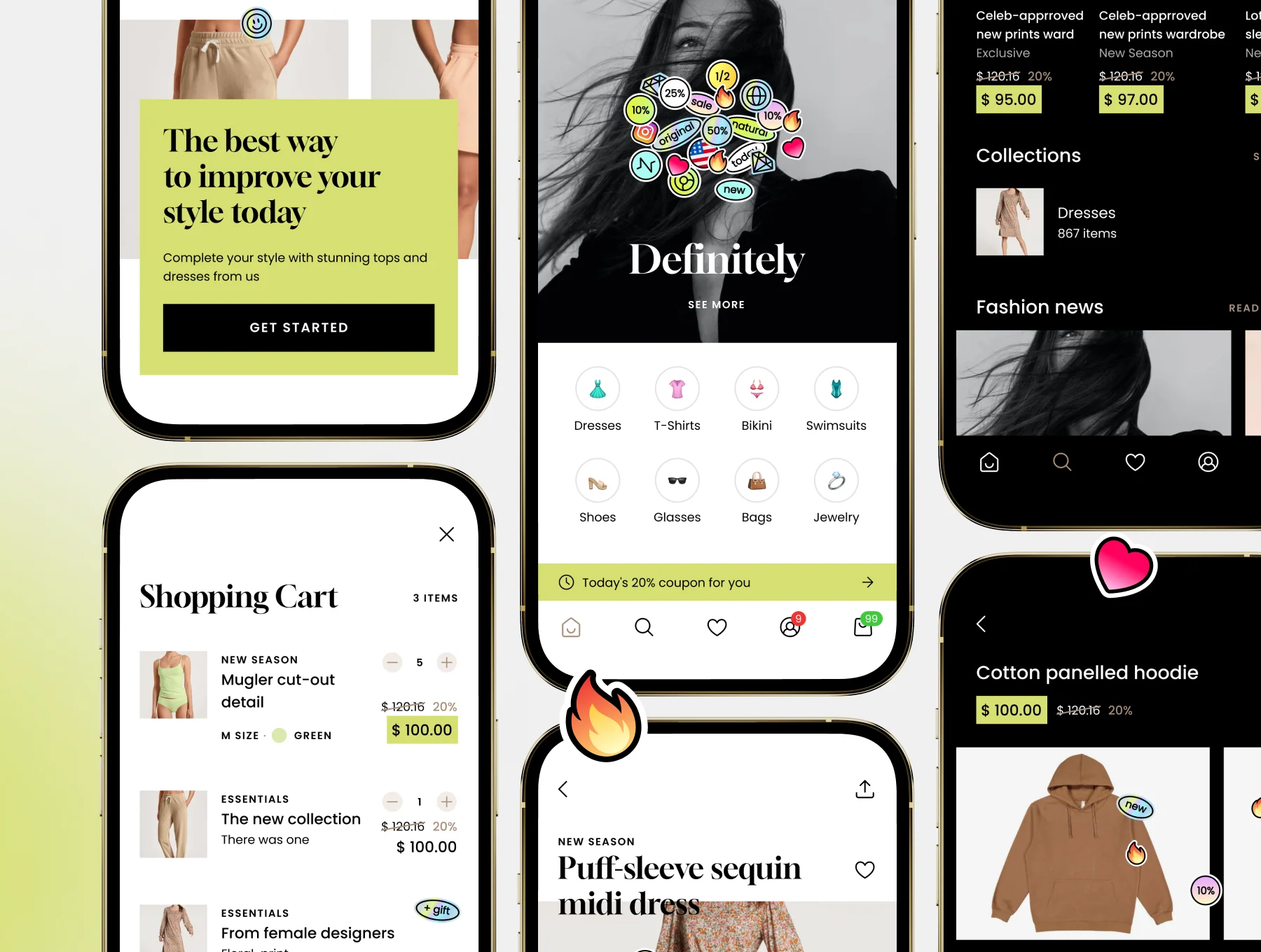 Mark Shopping App UI kit 2