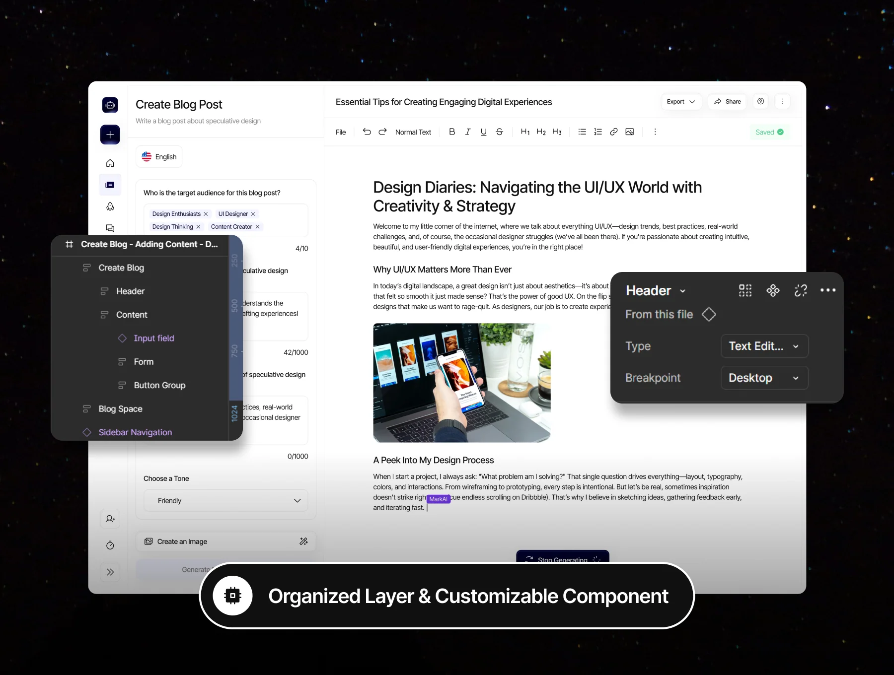MarkAI - AI for Marketing Web App UI Kit 6