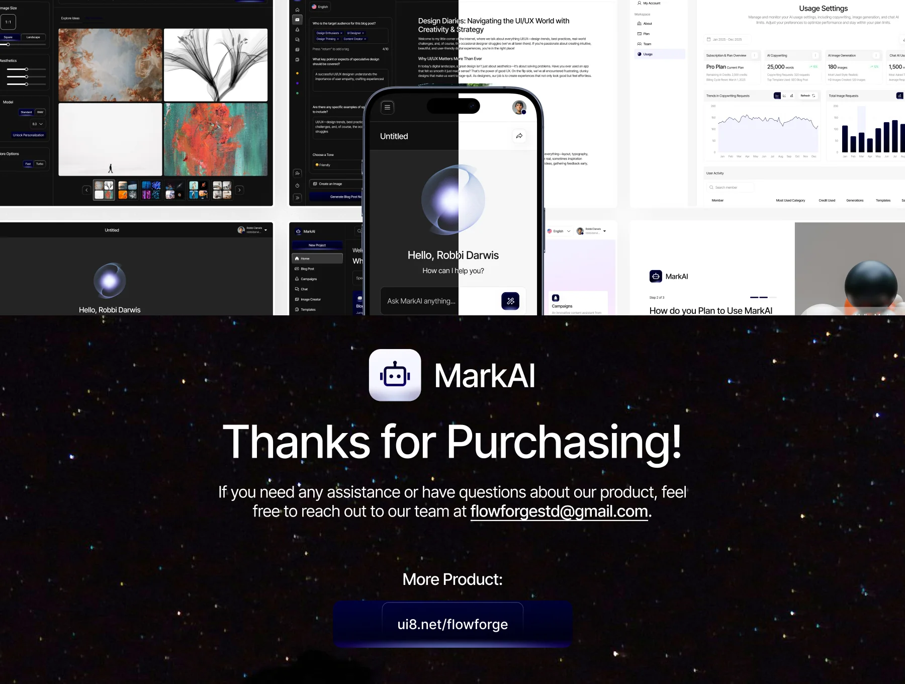 MarkAI - AI for Marketing Web App UI Kit 8