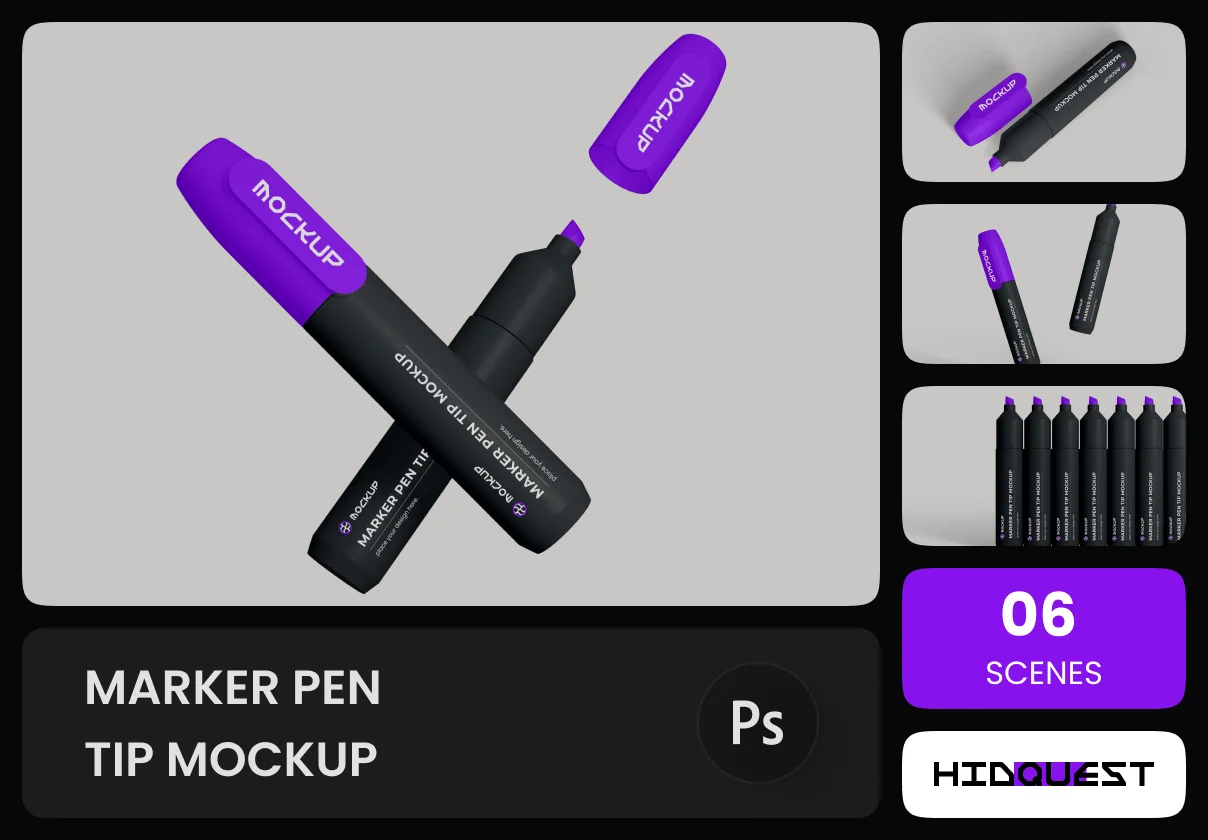 Marker Pen Tip Mockup
