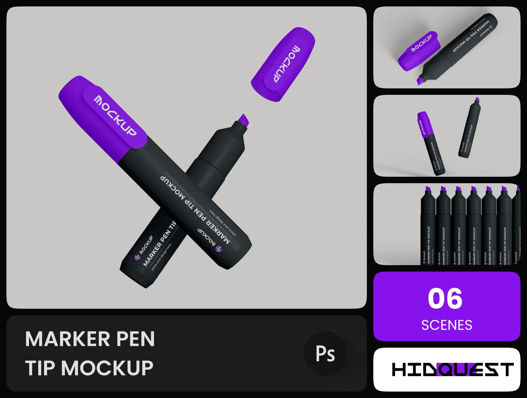 Marker Pen Tip Mockup