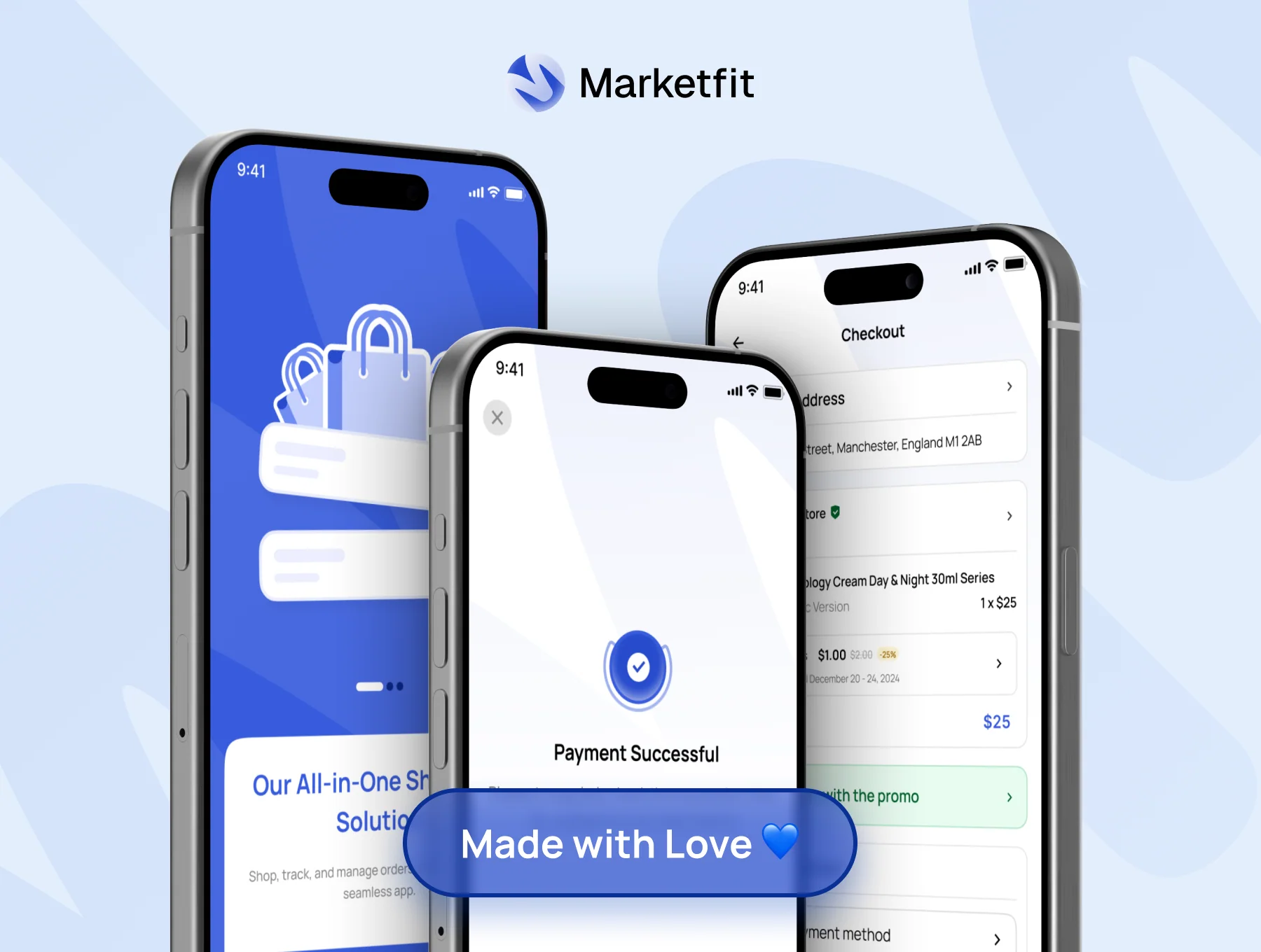 Marketfit - E-Commerce Mobile App UI Kit 3