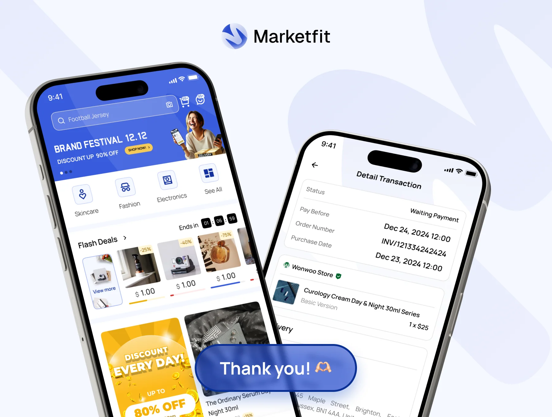 Marketfit - E-Commerce Mobile App UI Kit 8