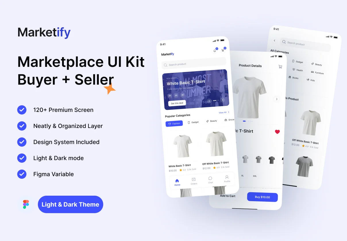 Marketify — Marketplace Mobile App UI Kit