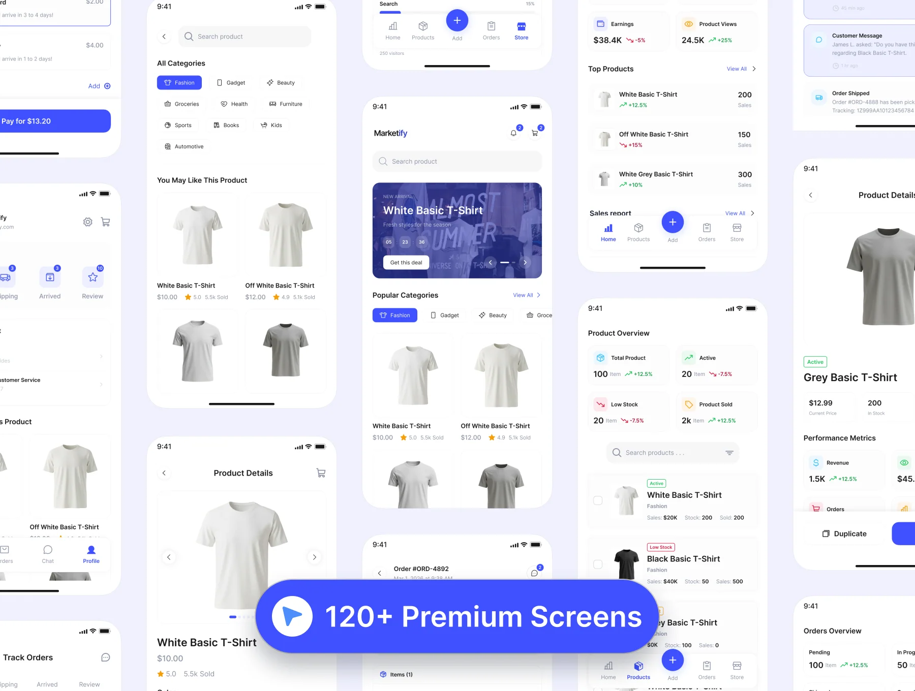Marketify — Marketplace Mobile App UI Kit 4