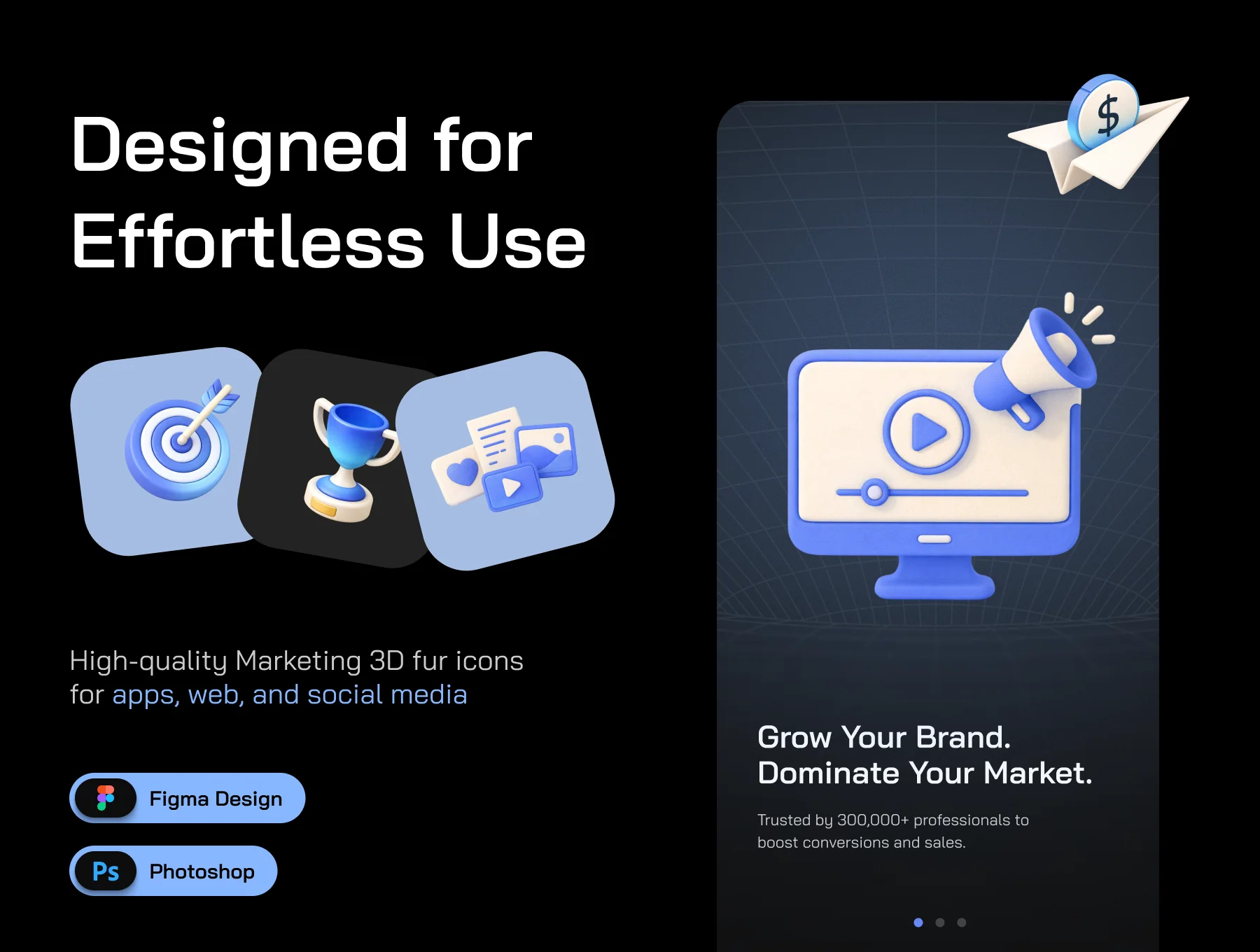 Marketing 3D Icon Set 2