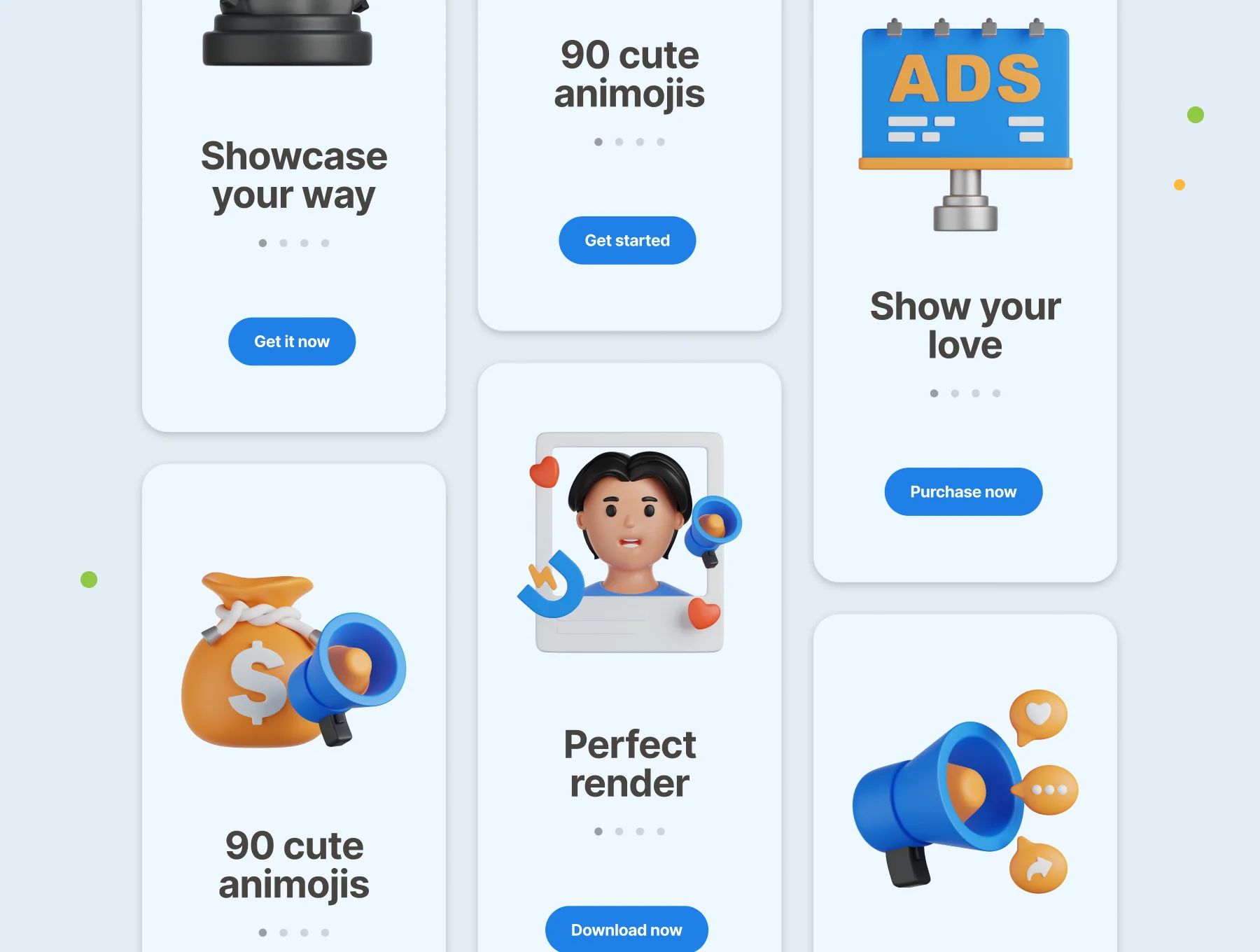 Marketing & Advertisement 3D Icons 3