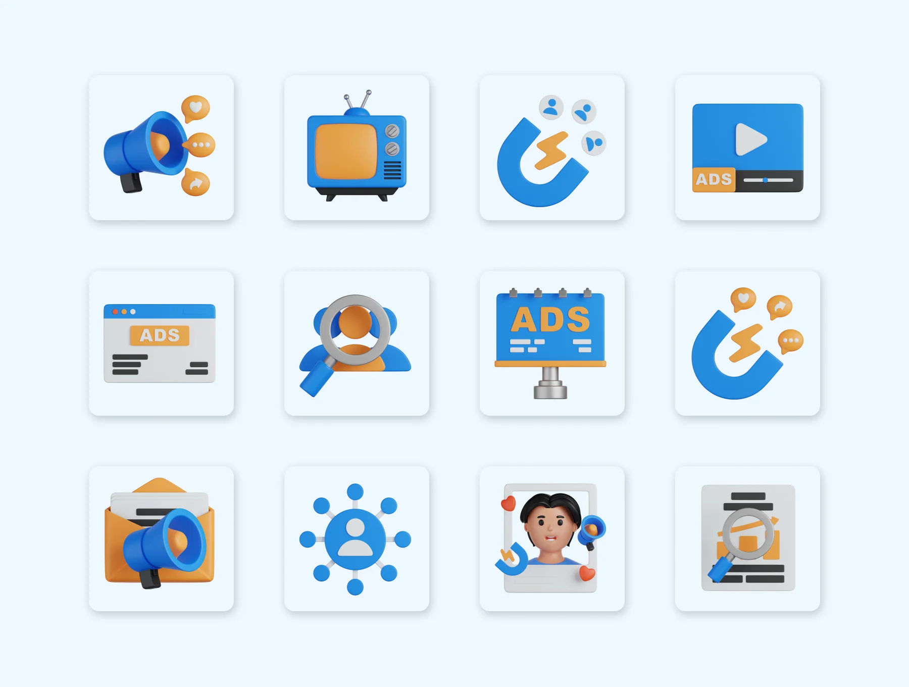 Marketing & Advertisement 3D Icons 5