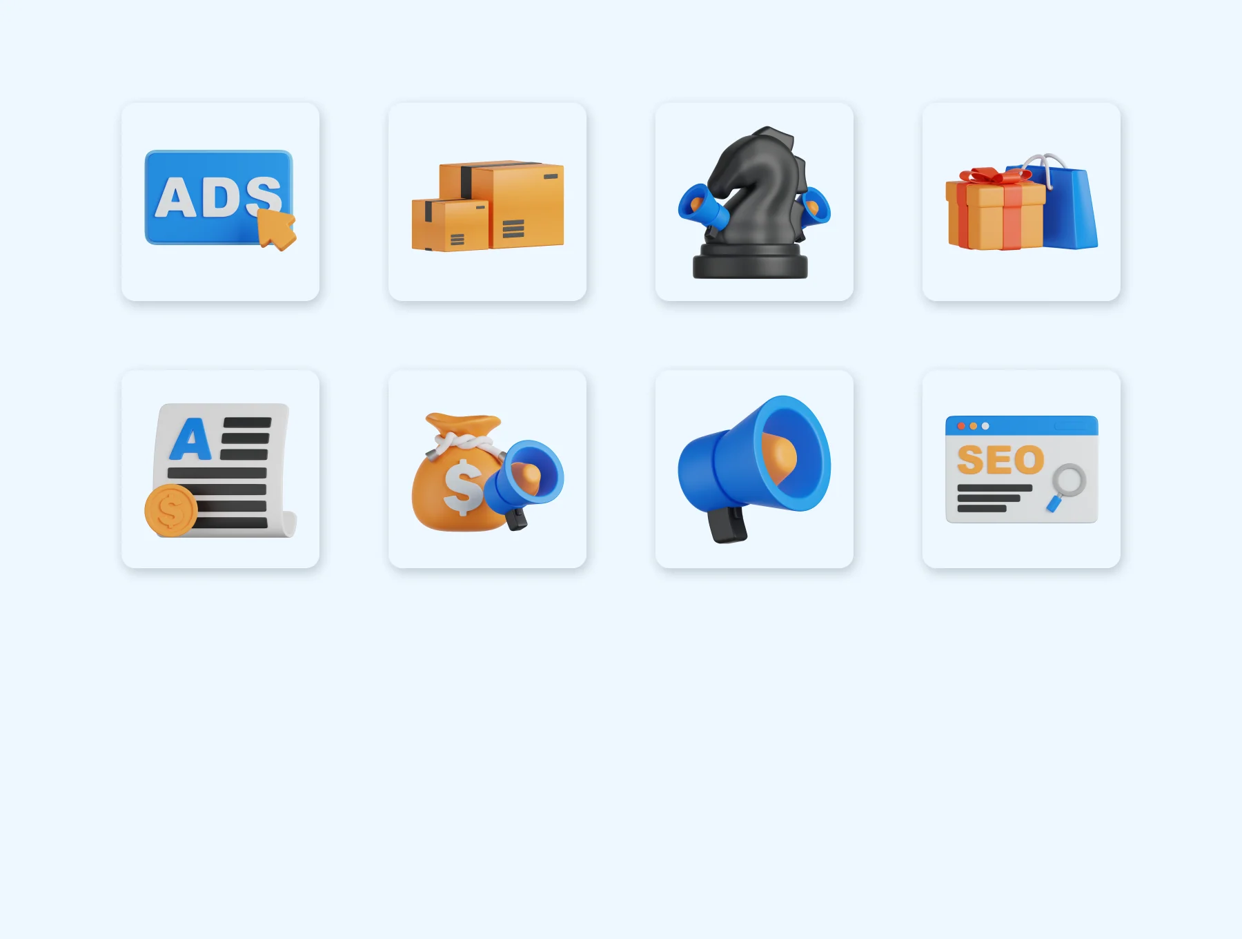 Marketing & Advertisement 3D Icons 6