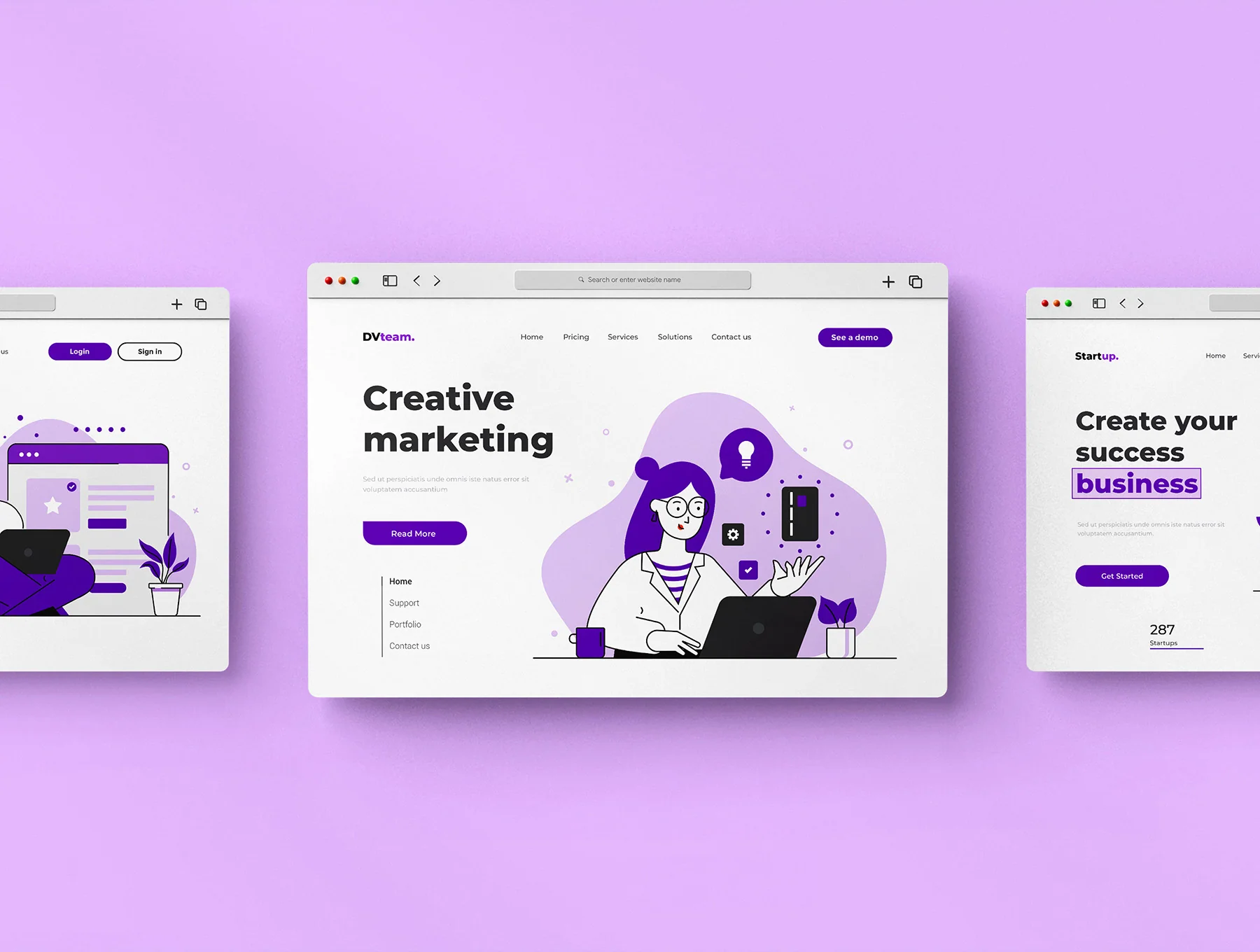 Marketing and Social Media illustrations 5