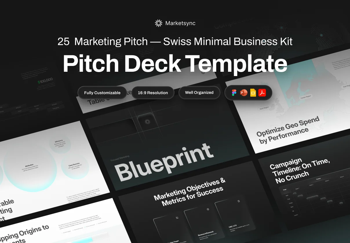 Marketing Business Pitch Deck - Marketsync