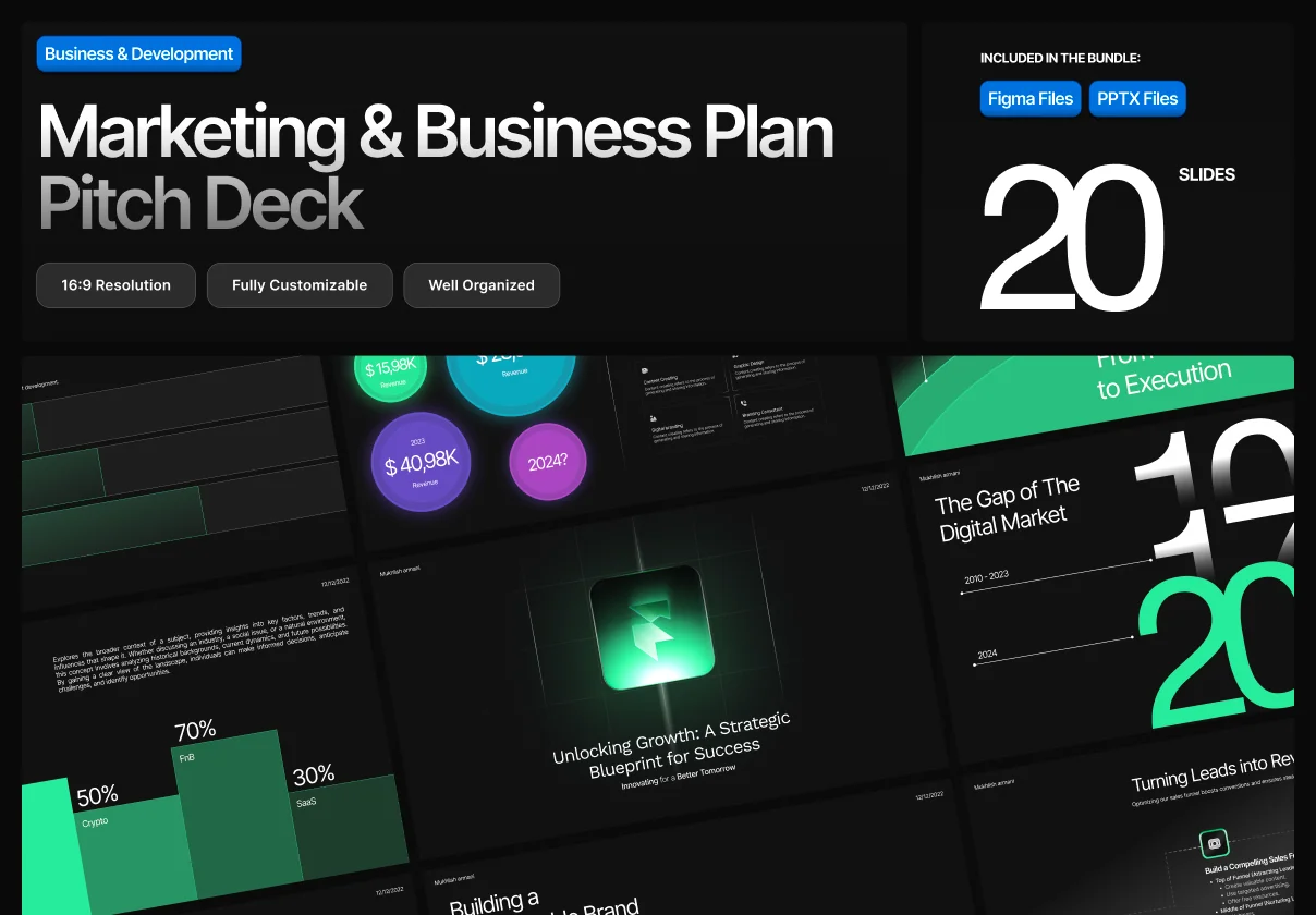 Marketing & Business Plan Pitch Deck