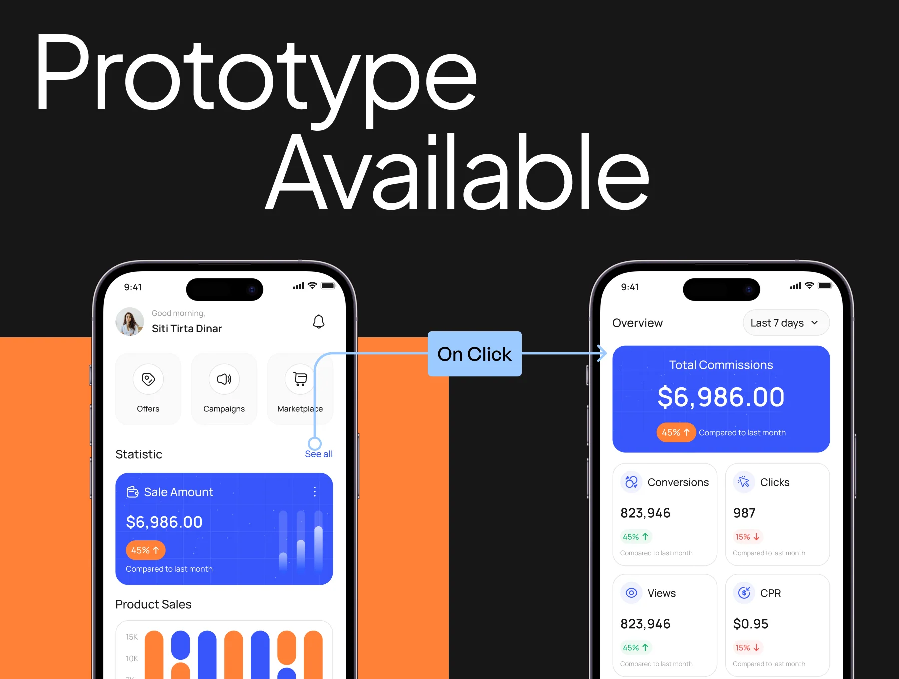 Marketing Mobile App UI Kit 6