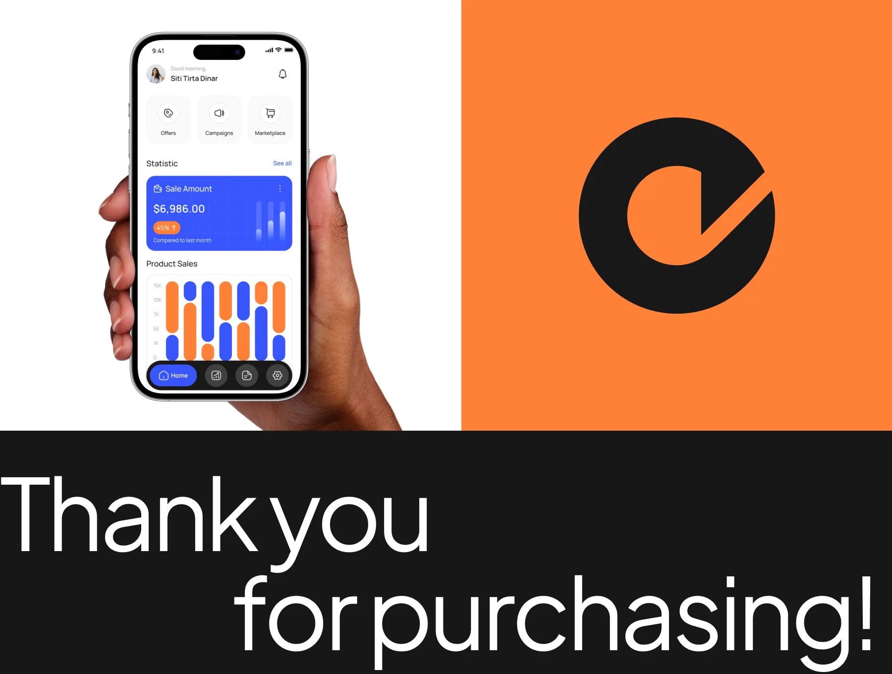 Marketing Mobile App UI Kit 8